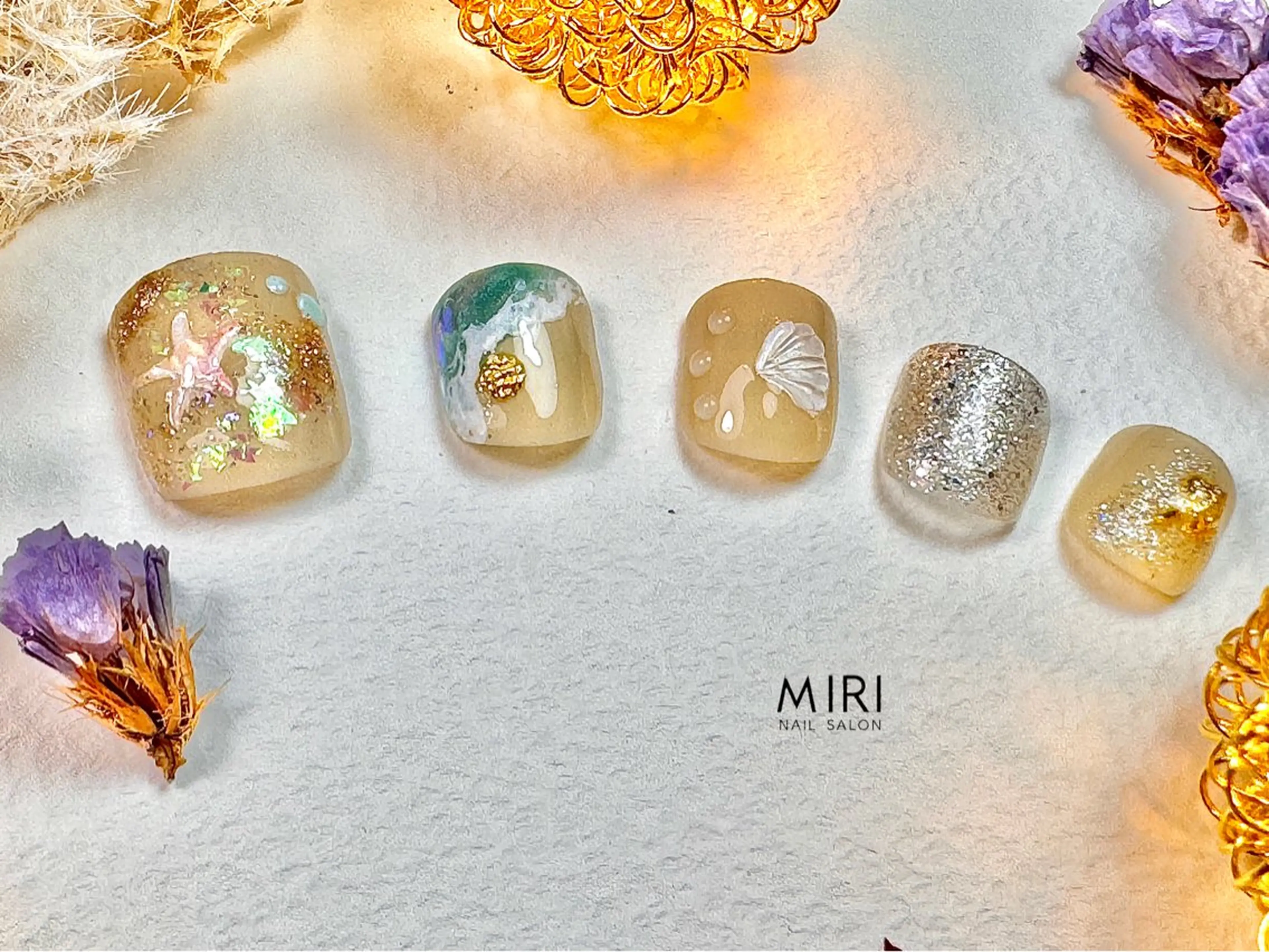 ネイル フットネイル Miri nail salonのネイルデザイン