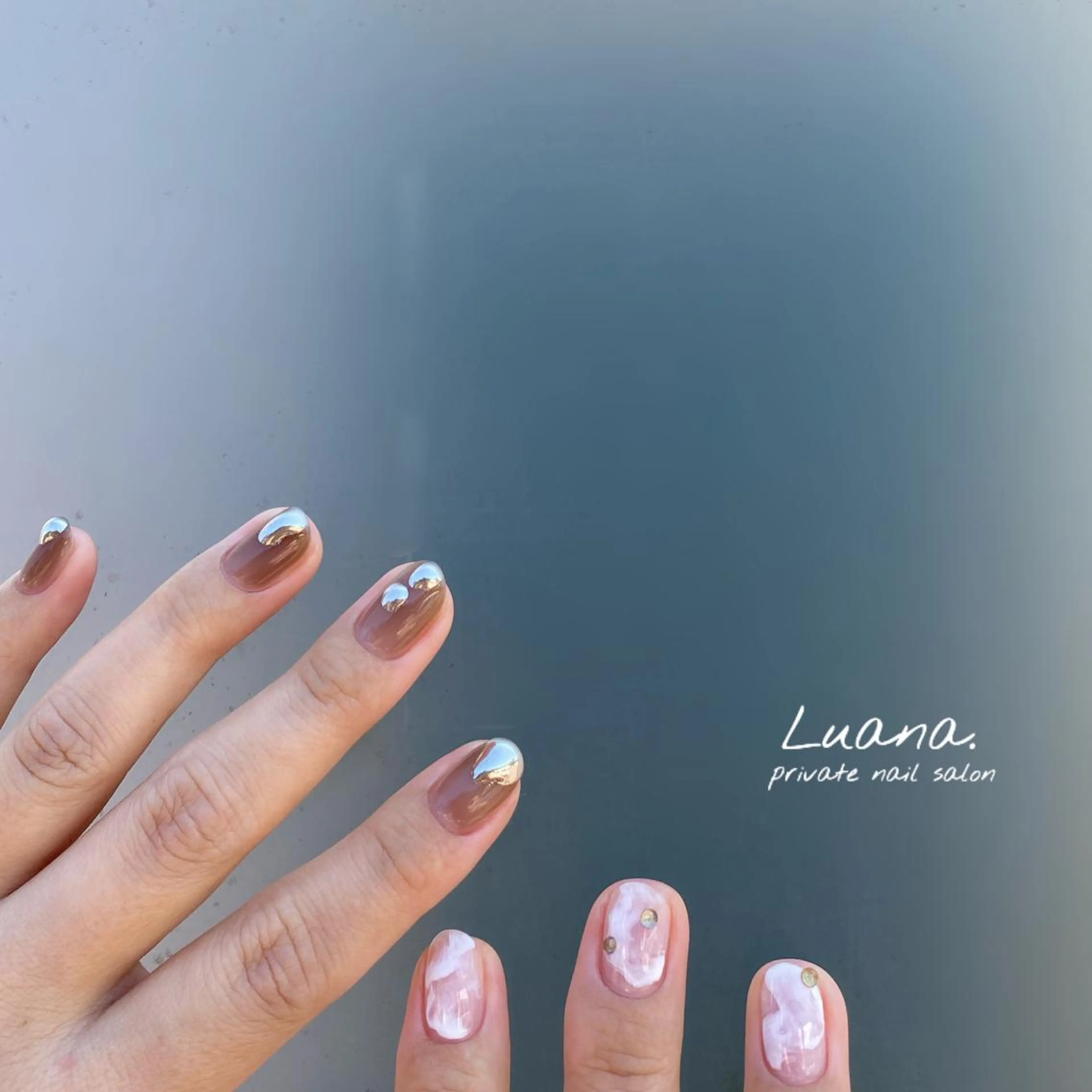 ネイル アートネイル ホワイト atelier alle.のネイルデザイン