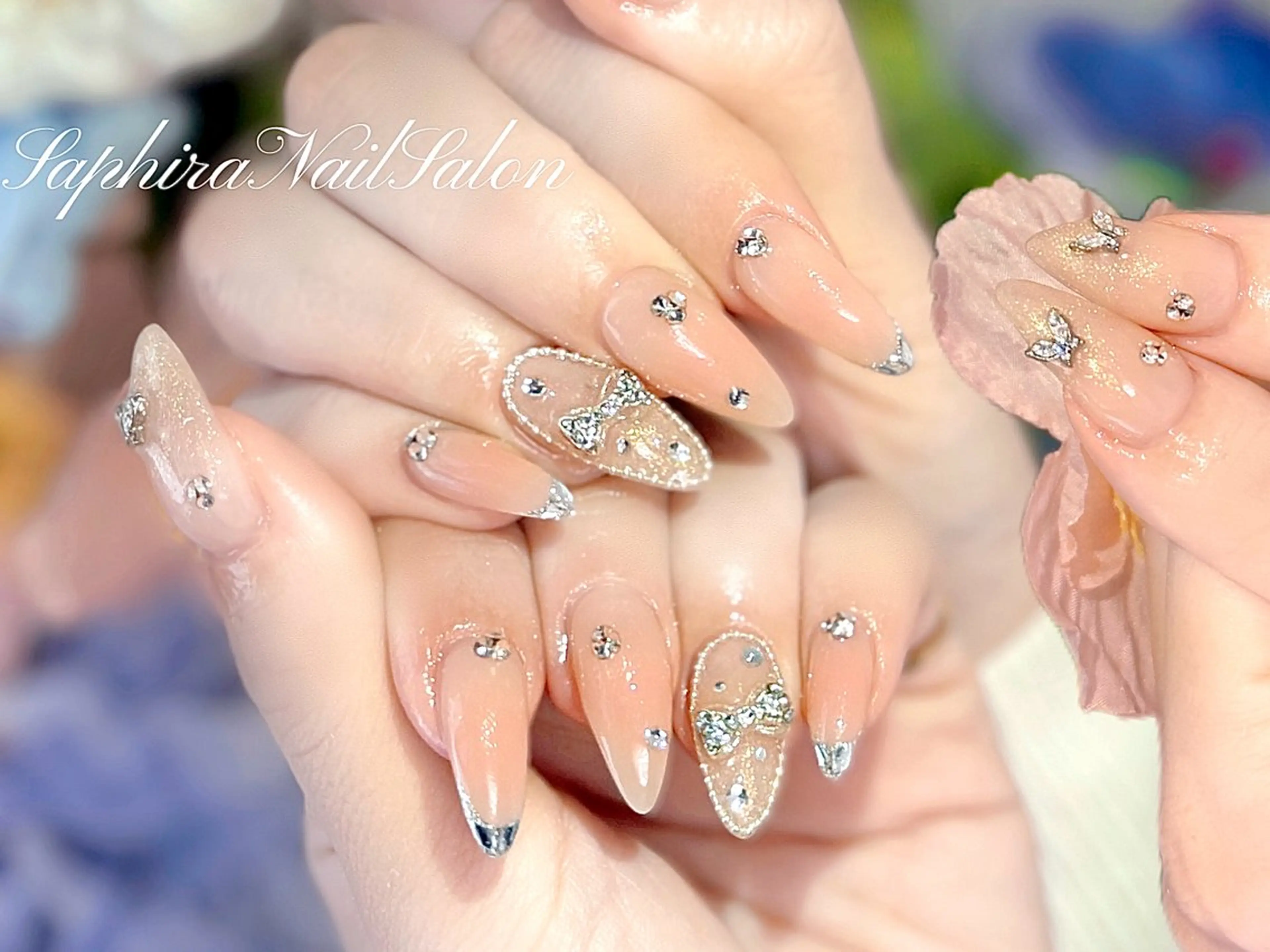 カラー ハンドネイル Saphiraネイル サロン錦糸町のネイルデザイン