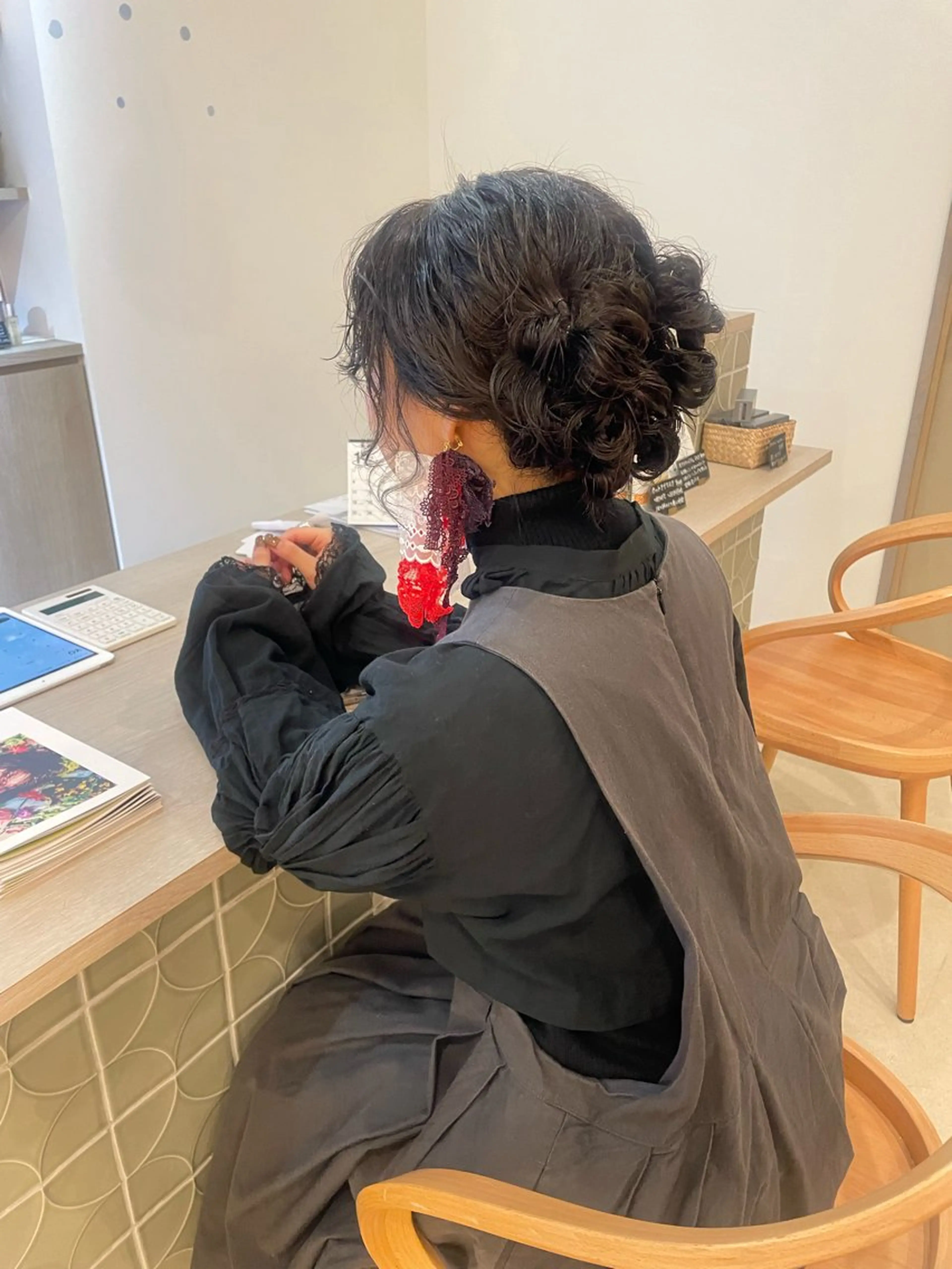 ヘアアレンジ ルプラボウ/日野 /ショート/レイヤーのヘアスタイル