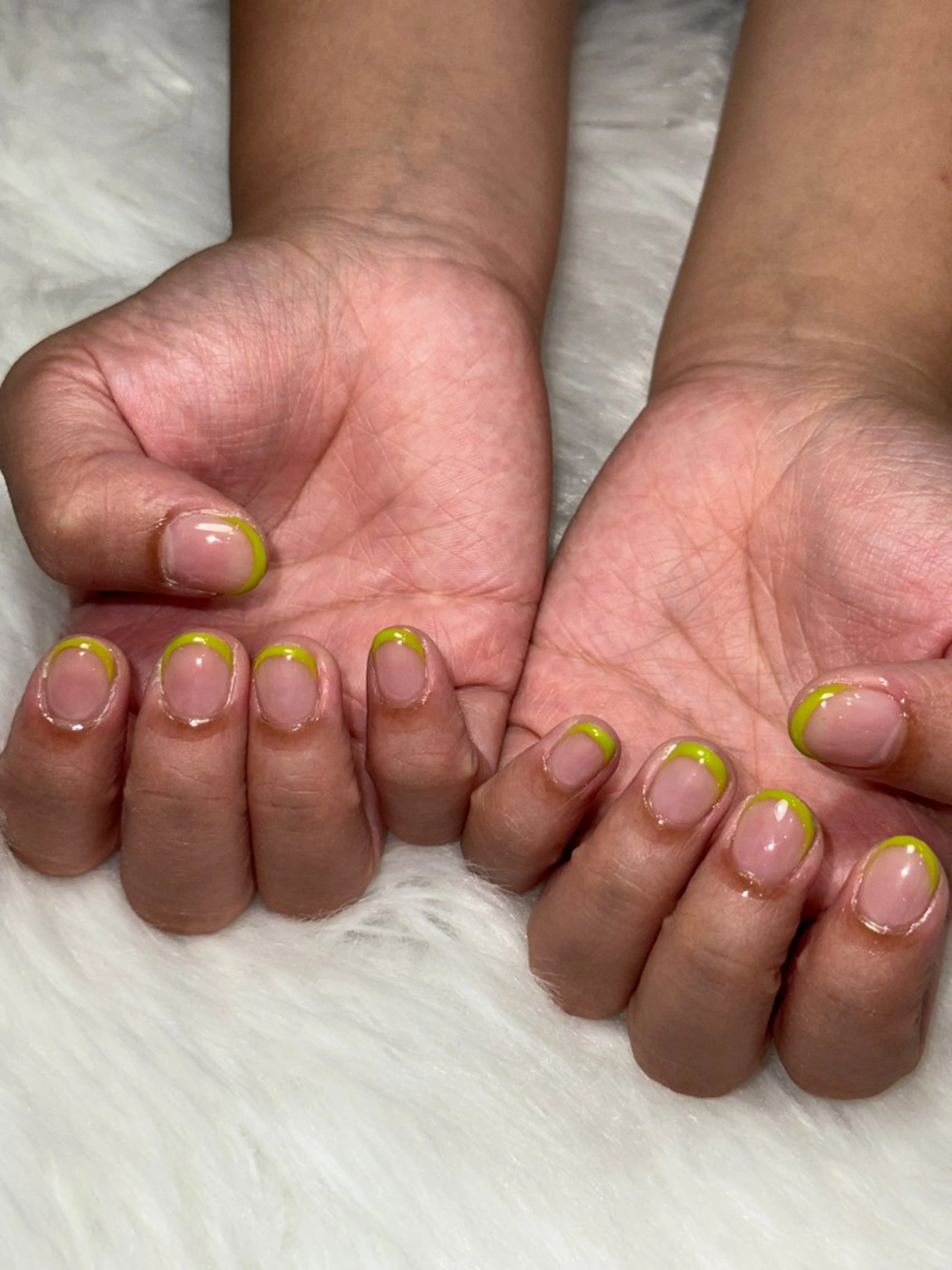 ネイル フレンチネイル Momoka 🍑🎀のネイルデザイン