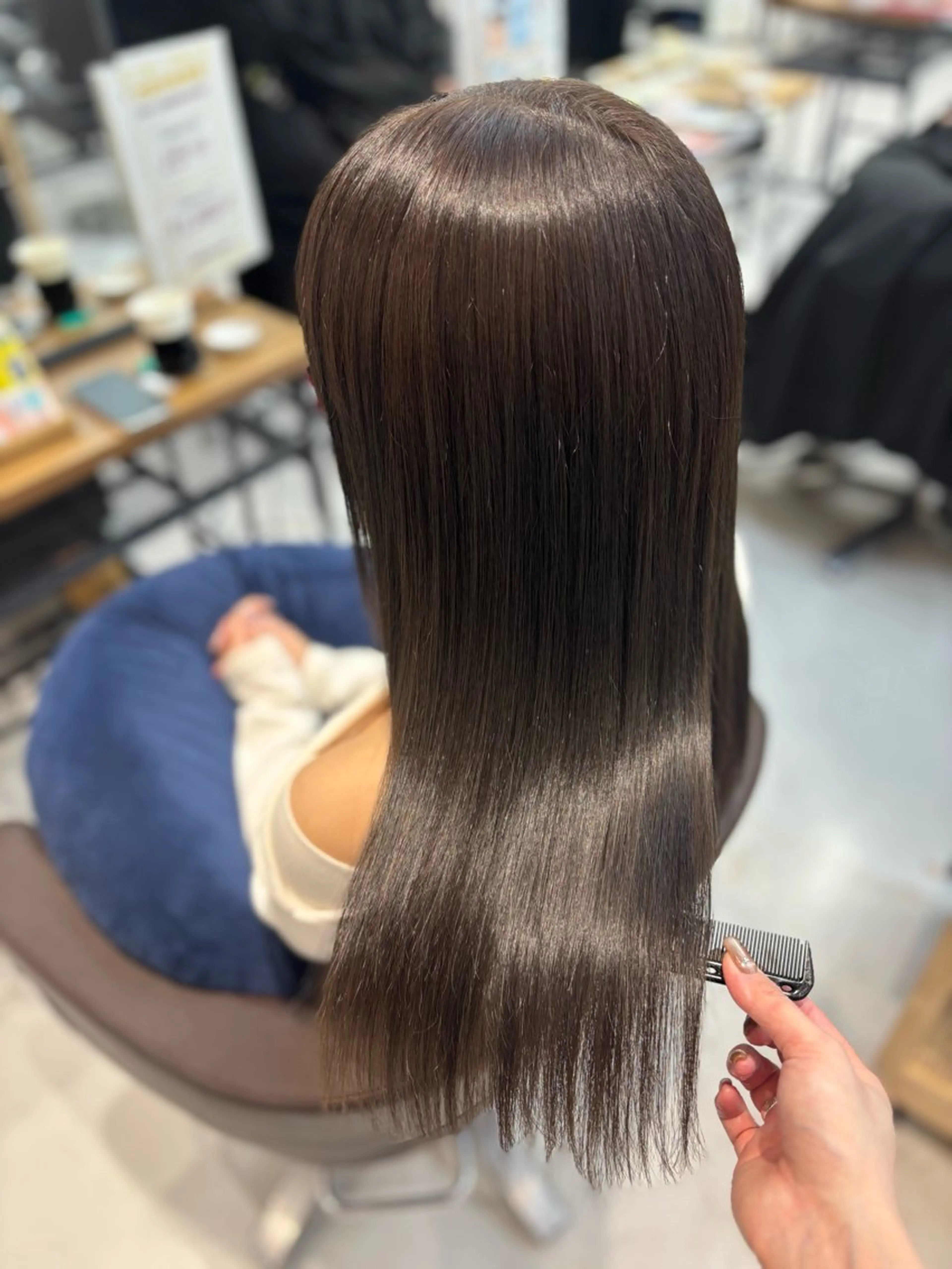 ロング カット ヘアカラー MANA艶髪 暖色カラー/髪質改善のヘアスタイル