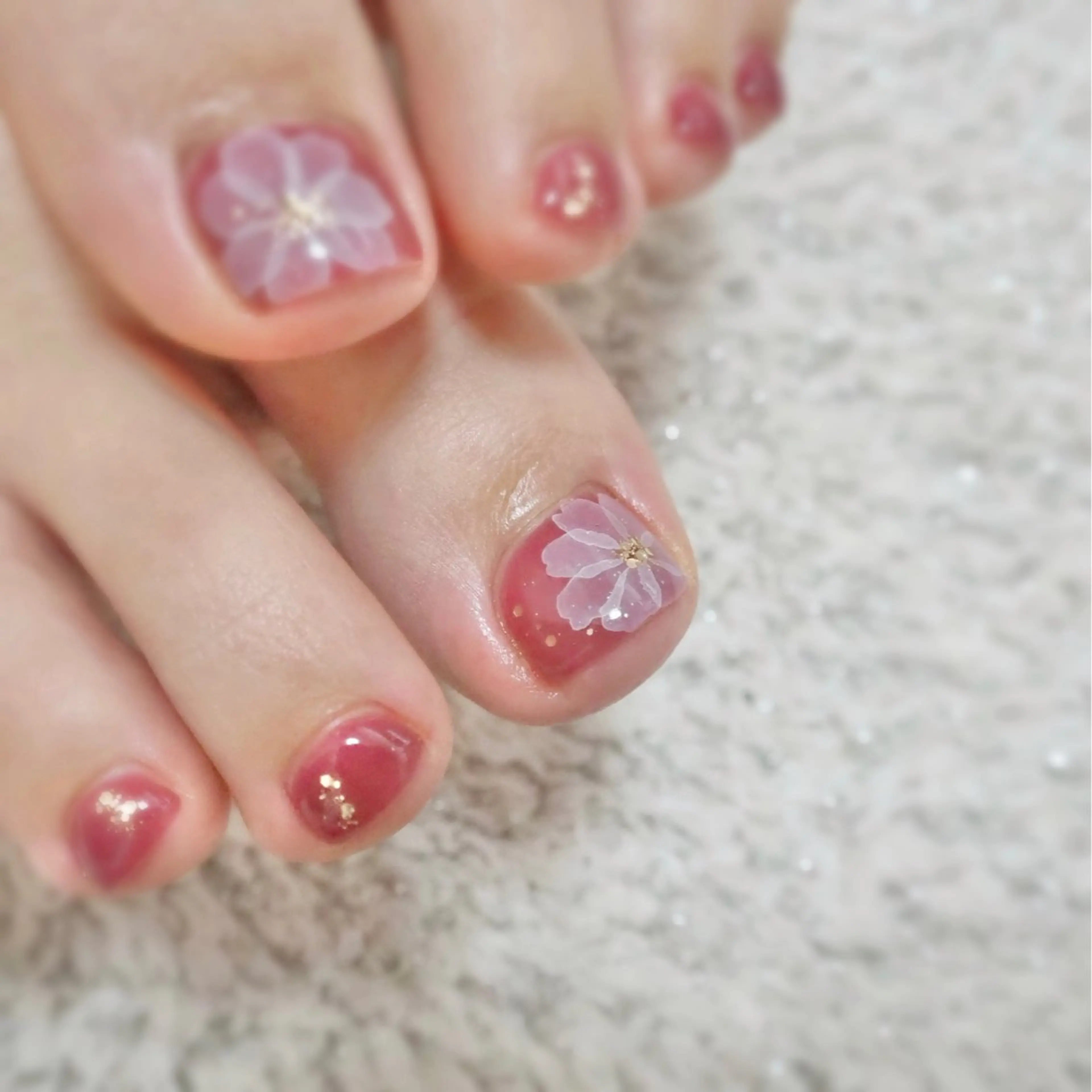 ネイル ラメ(グリッター) コグレ リエのネイルデザイン