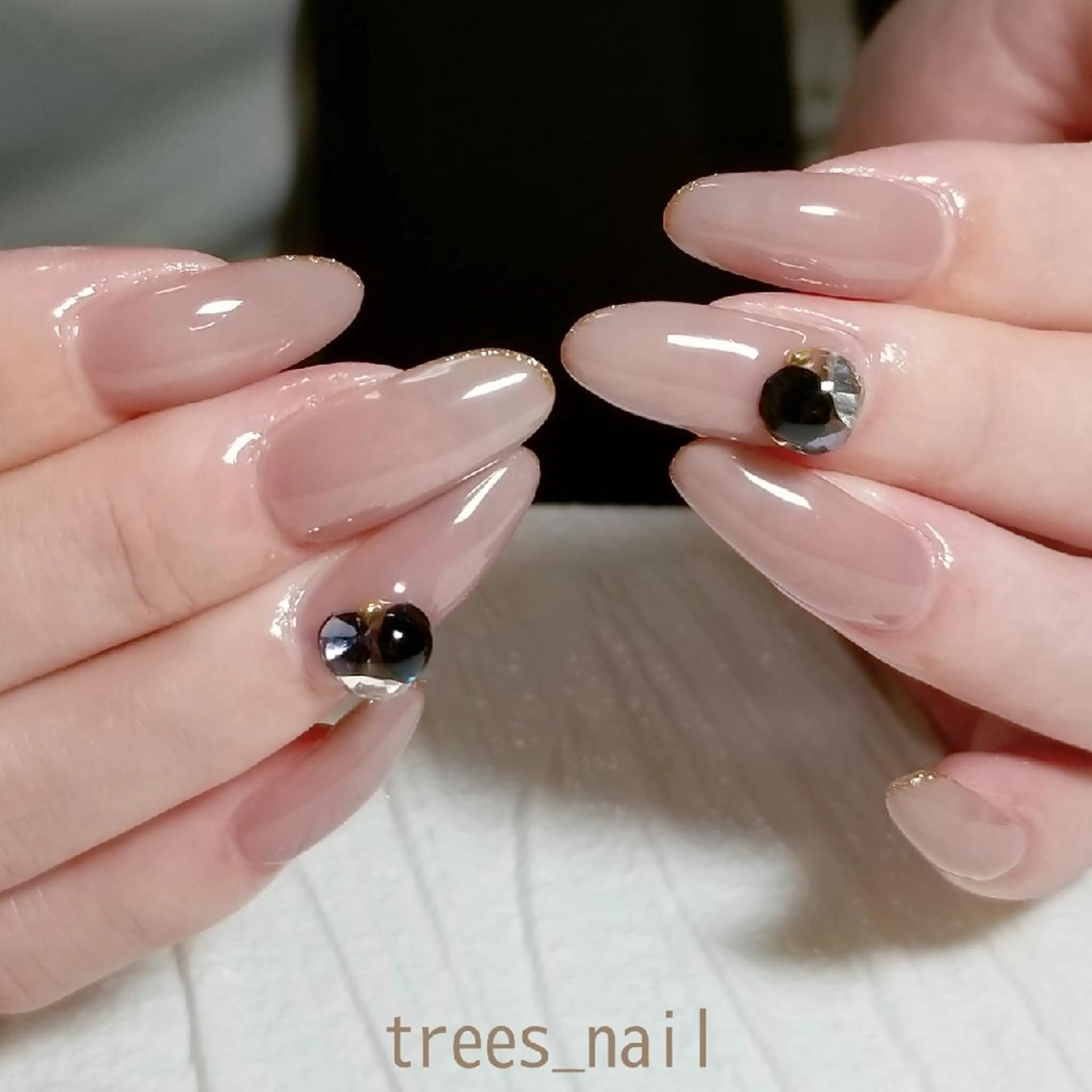 ネイル シンプルネイル ハンドネイル フットネイル trees_ nailのネイルデザイン
