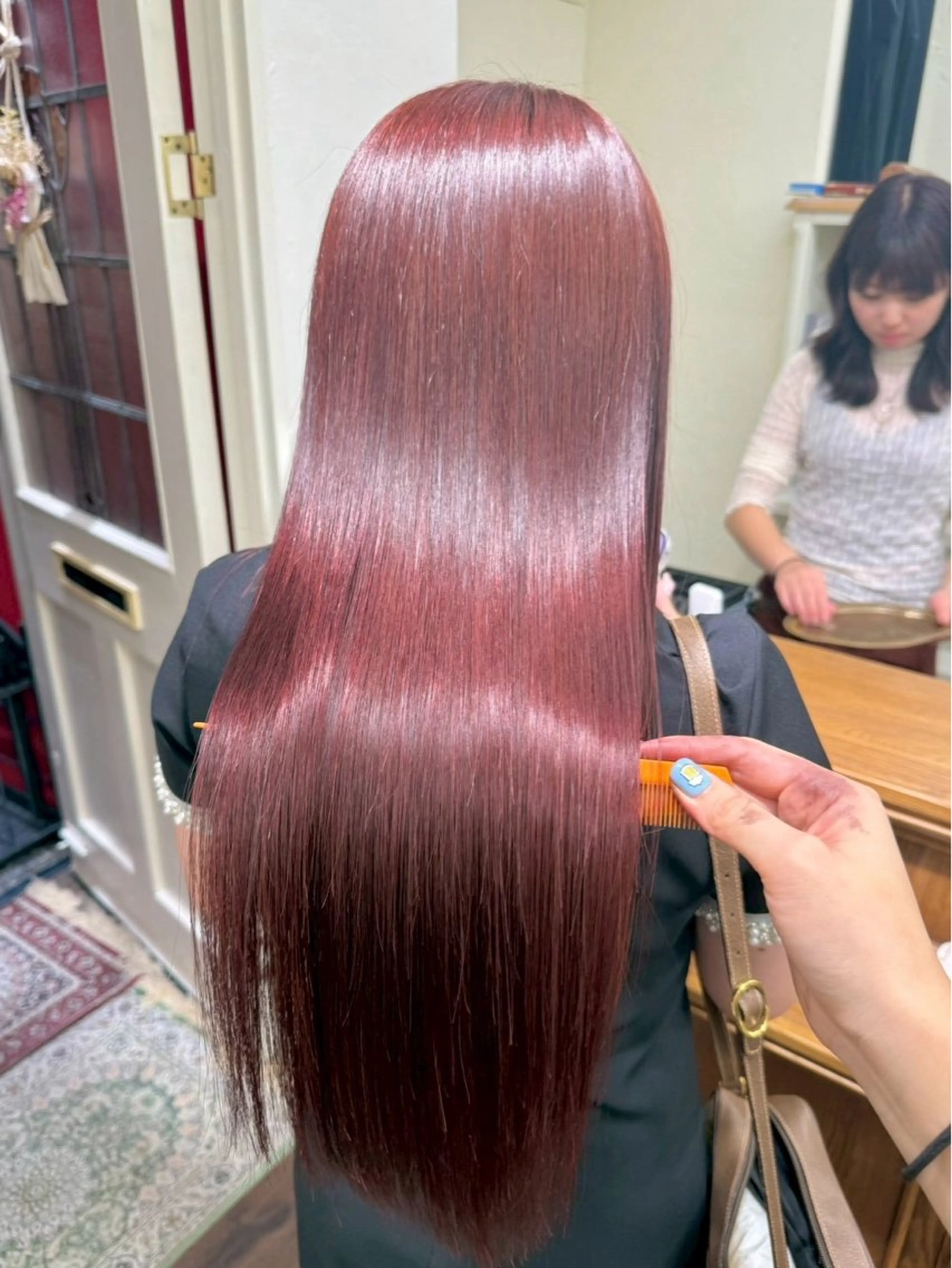 ロング カラー ヘアカラー トリートメント 梓真💐 ツヤ髪　渋谷のヘアスタイル