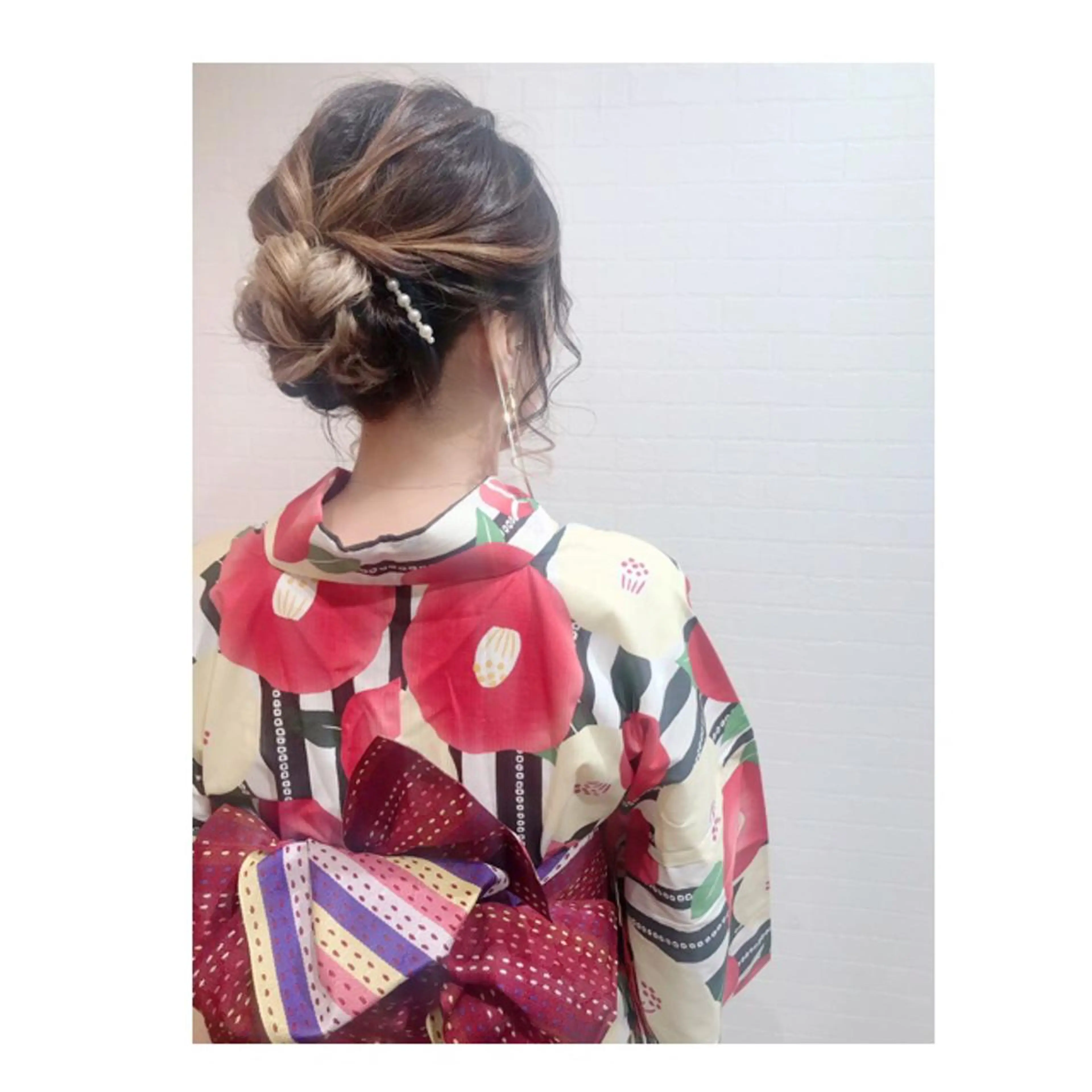 ミディアム ヘアアレンジ 浴衣 GRANLUSSO 〜グランルッソ駅前店所属・木口 嘉美のヘアスタイル