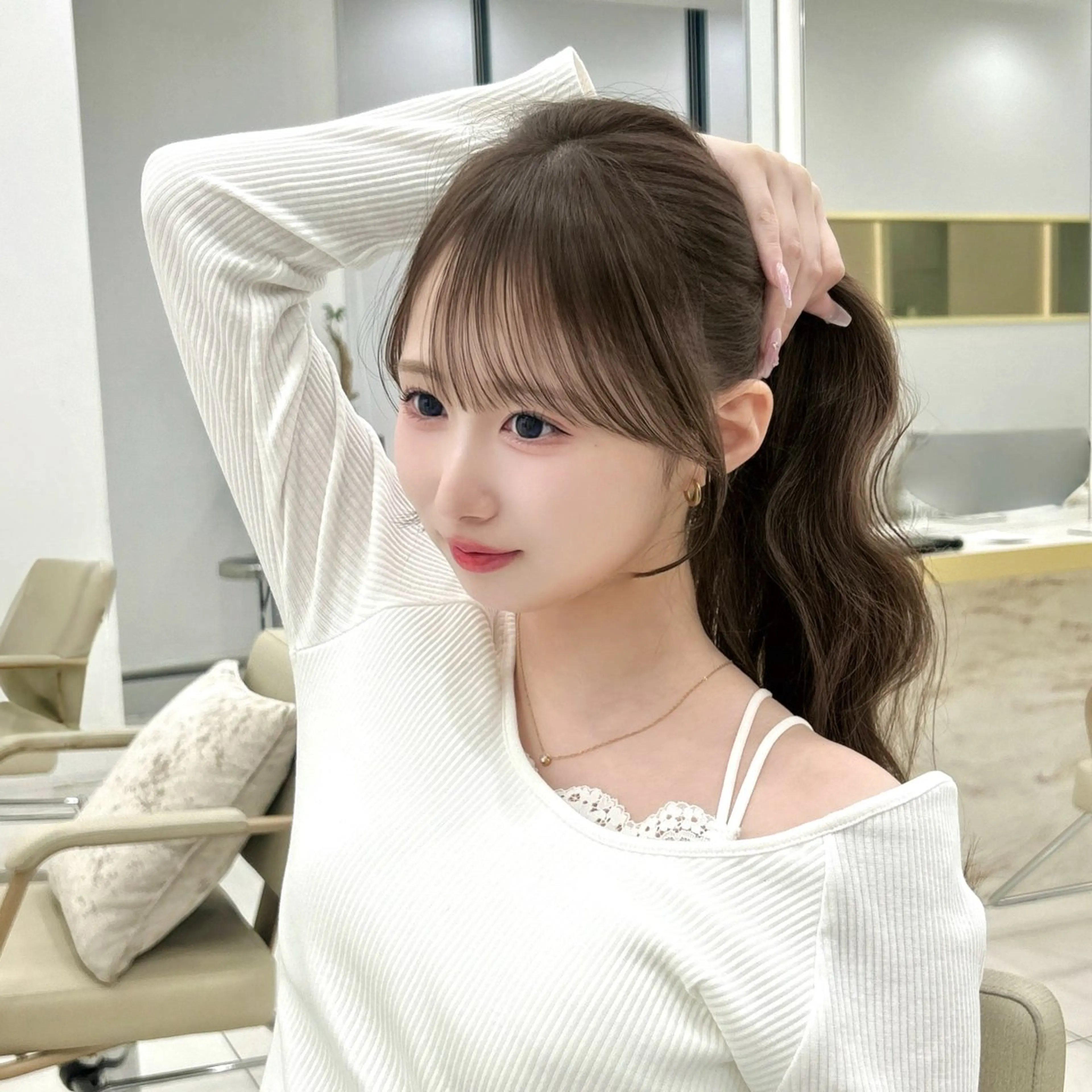 ロング 韓国顔まわり/前髪 /レイヤー/いつきのヘアスタイル