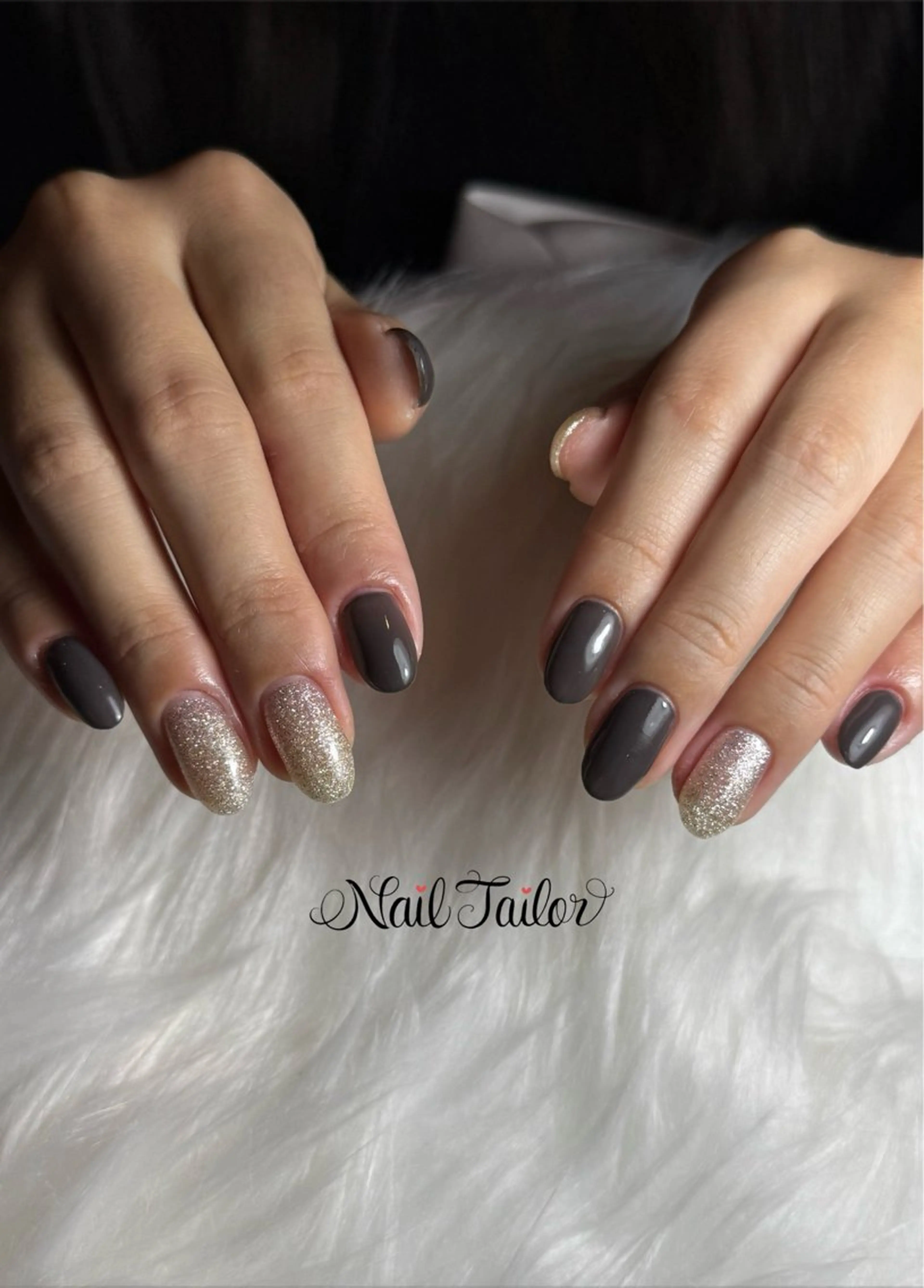 ネイル オフィスネイル ワンカラーネイル シルバー シンプルネイル ハンドネイル 〜Nail Tailor〜　ネイルテイラー所属・NailTailor ネイルテイラーのネイルデザイン