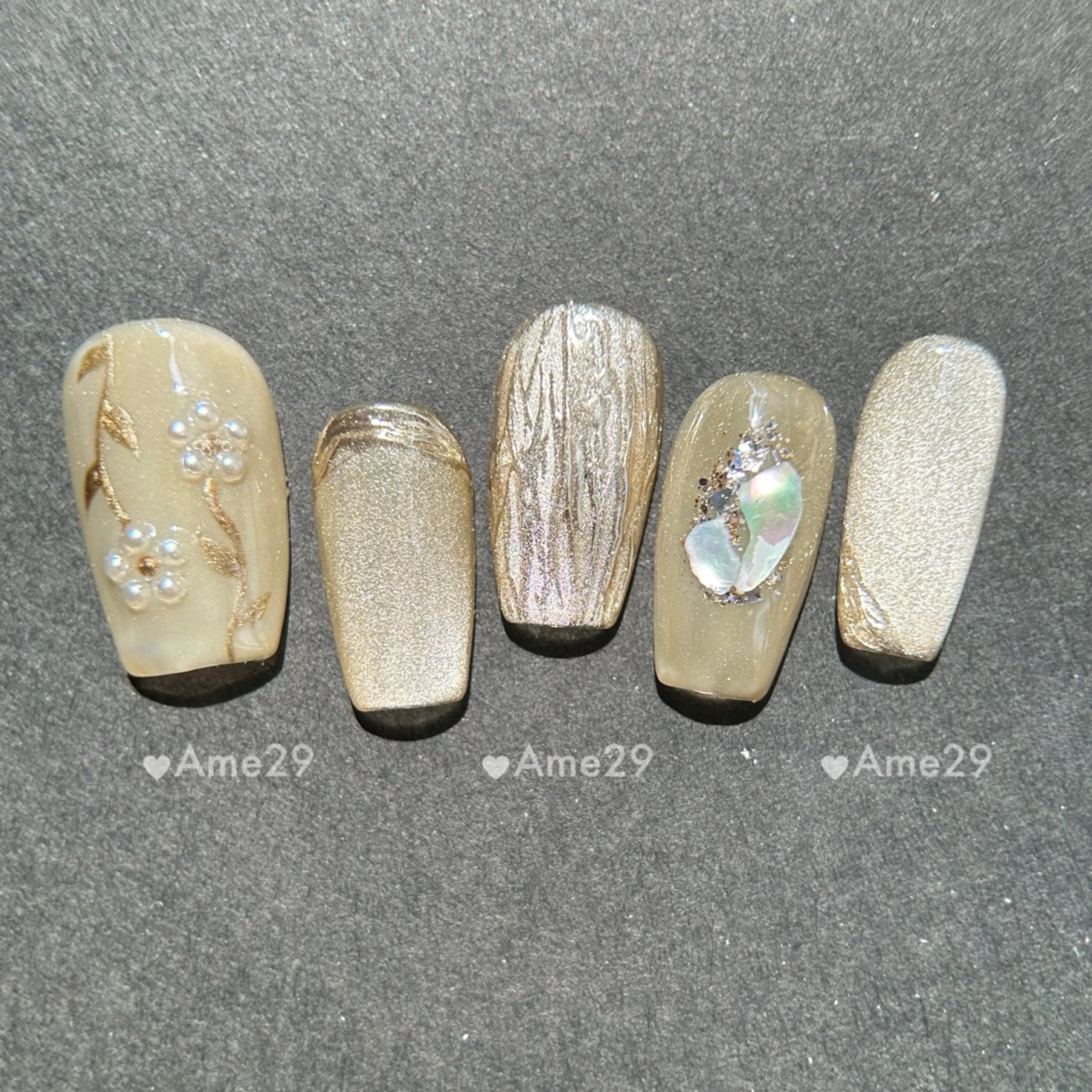 ネイル 長さ出し ネイルチップ Ame29NailOsaka所属・AME29 Nail ネイルサロンのネイルデザイン