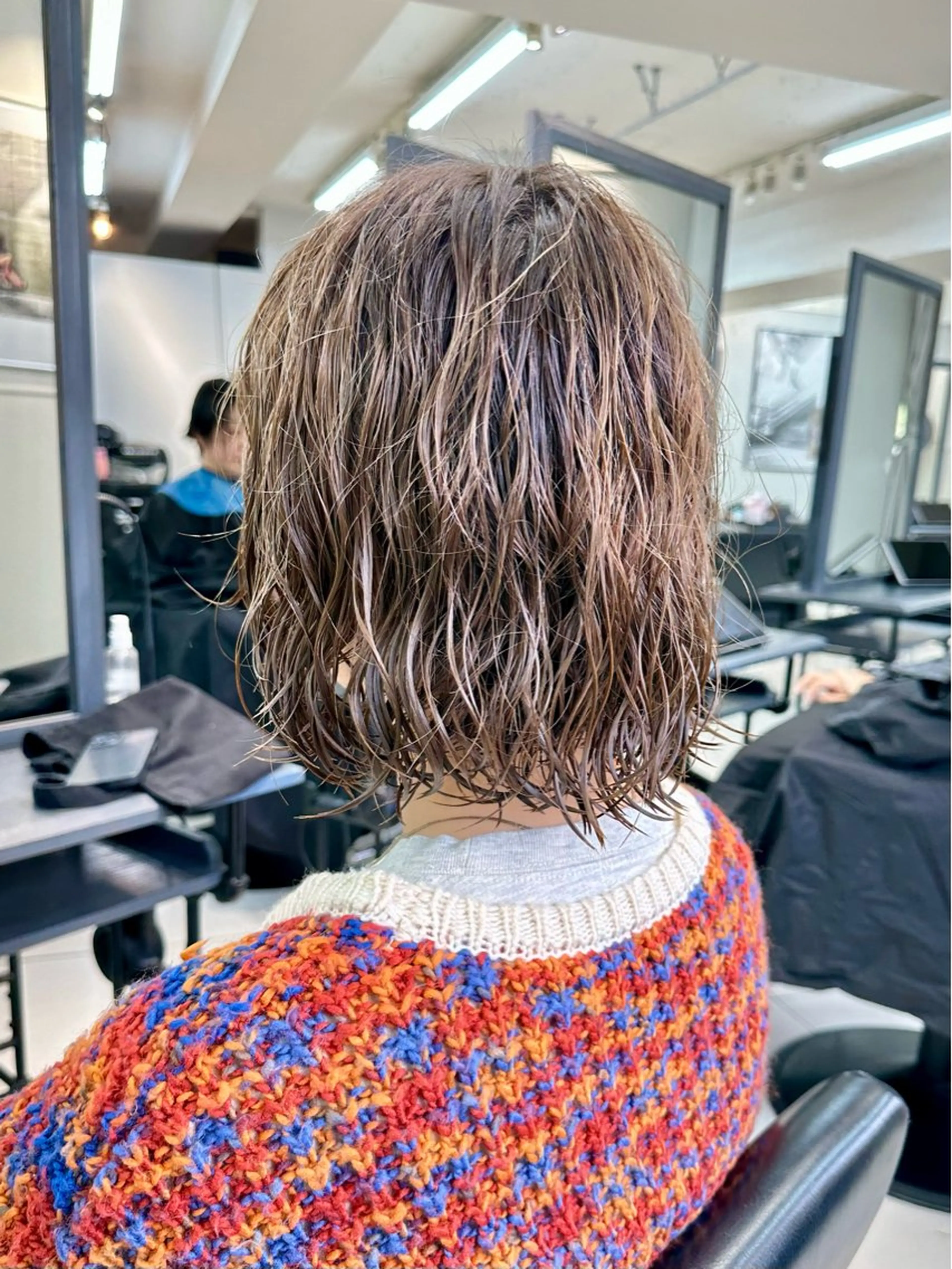 ショート カラー パーマ vain所属・パーマウルフショート 濱田匠のヘアスタイル