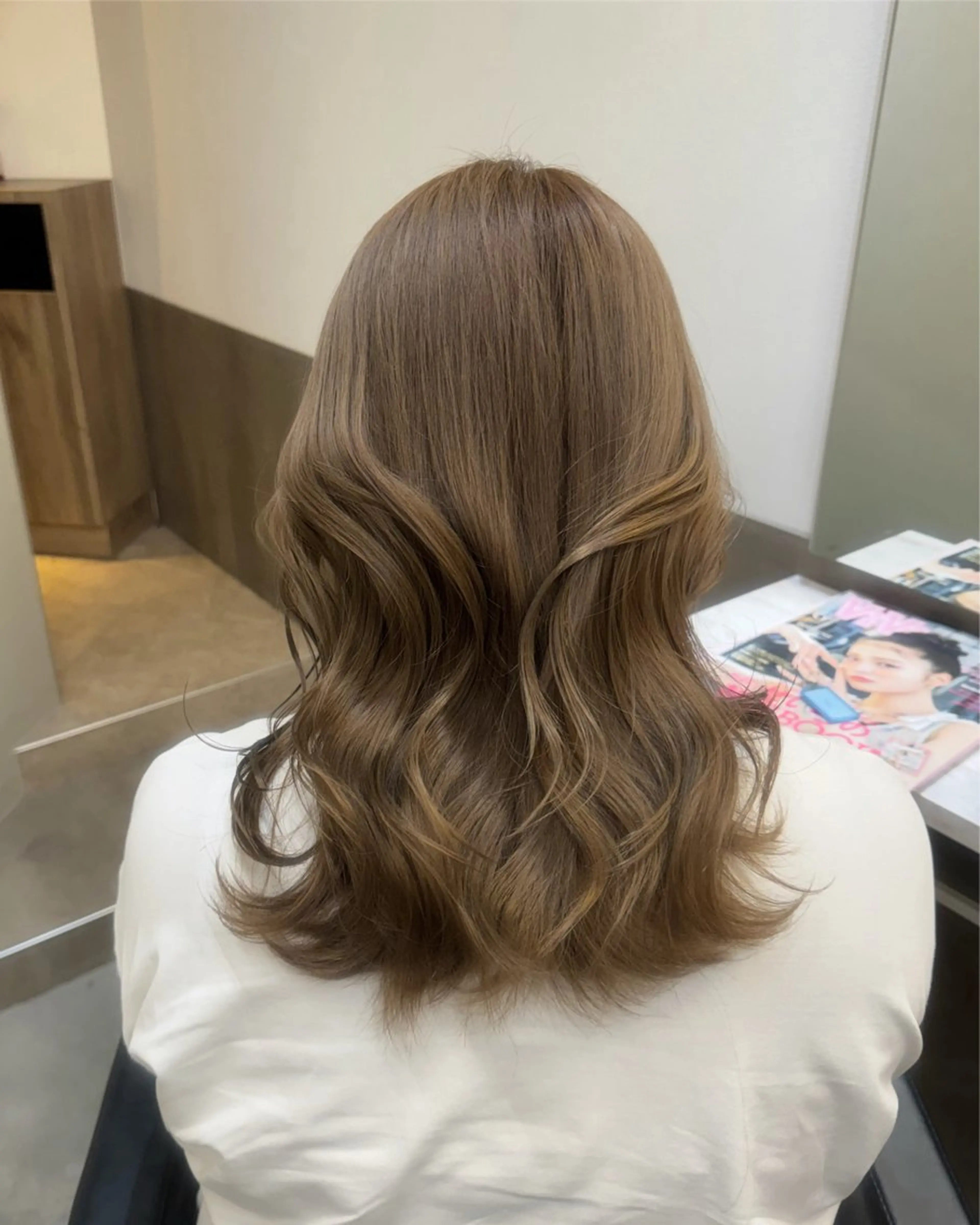 ミディアム カラー 韓国ヘア🇰🇷 YUKINAのヘアスタイル