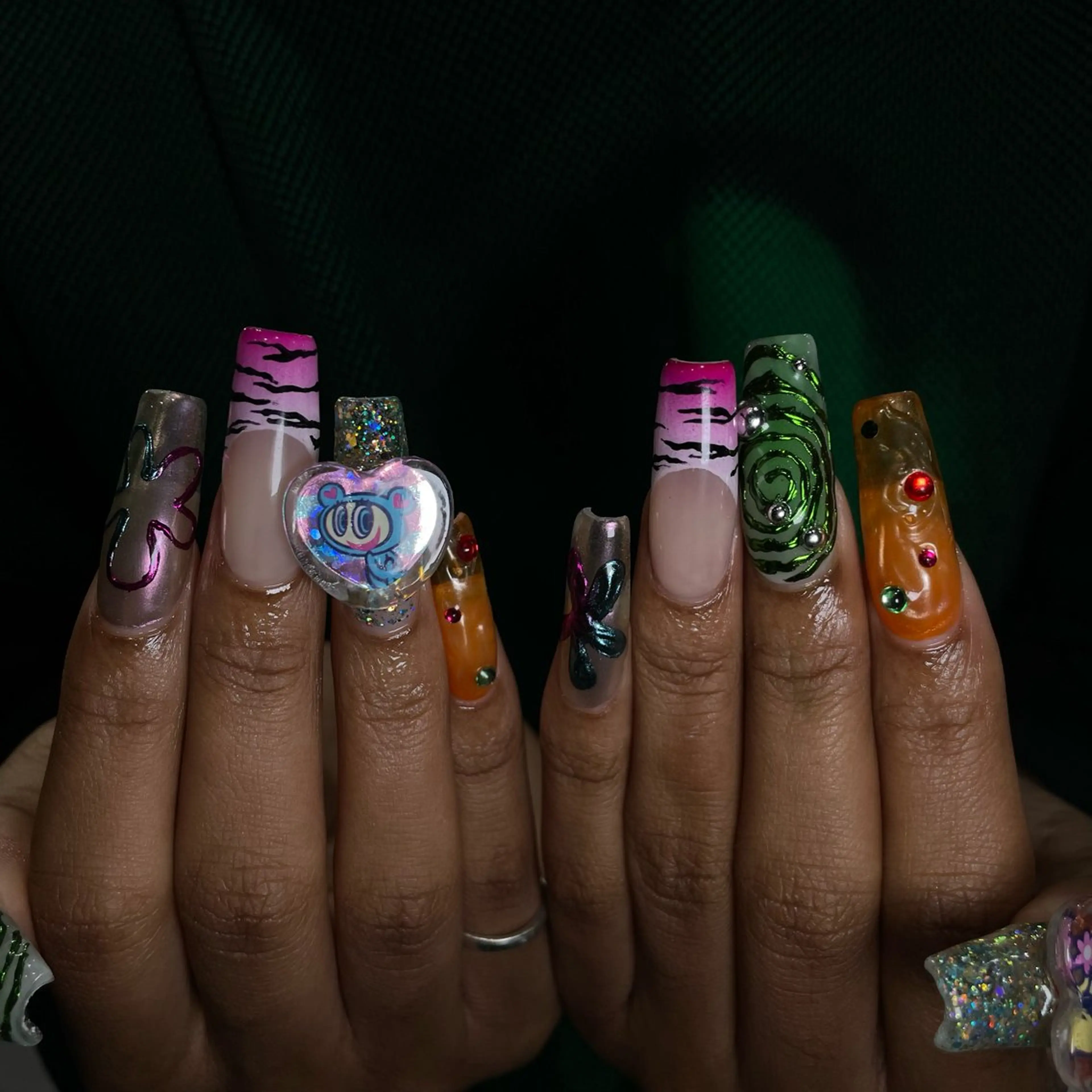 ネイル ハンドネイル Cleo 名古屋駅店 🖤Seraのネイルデザイン