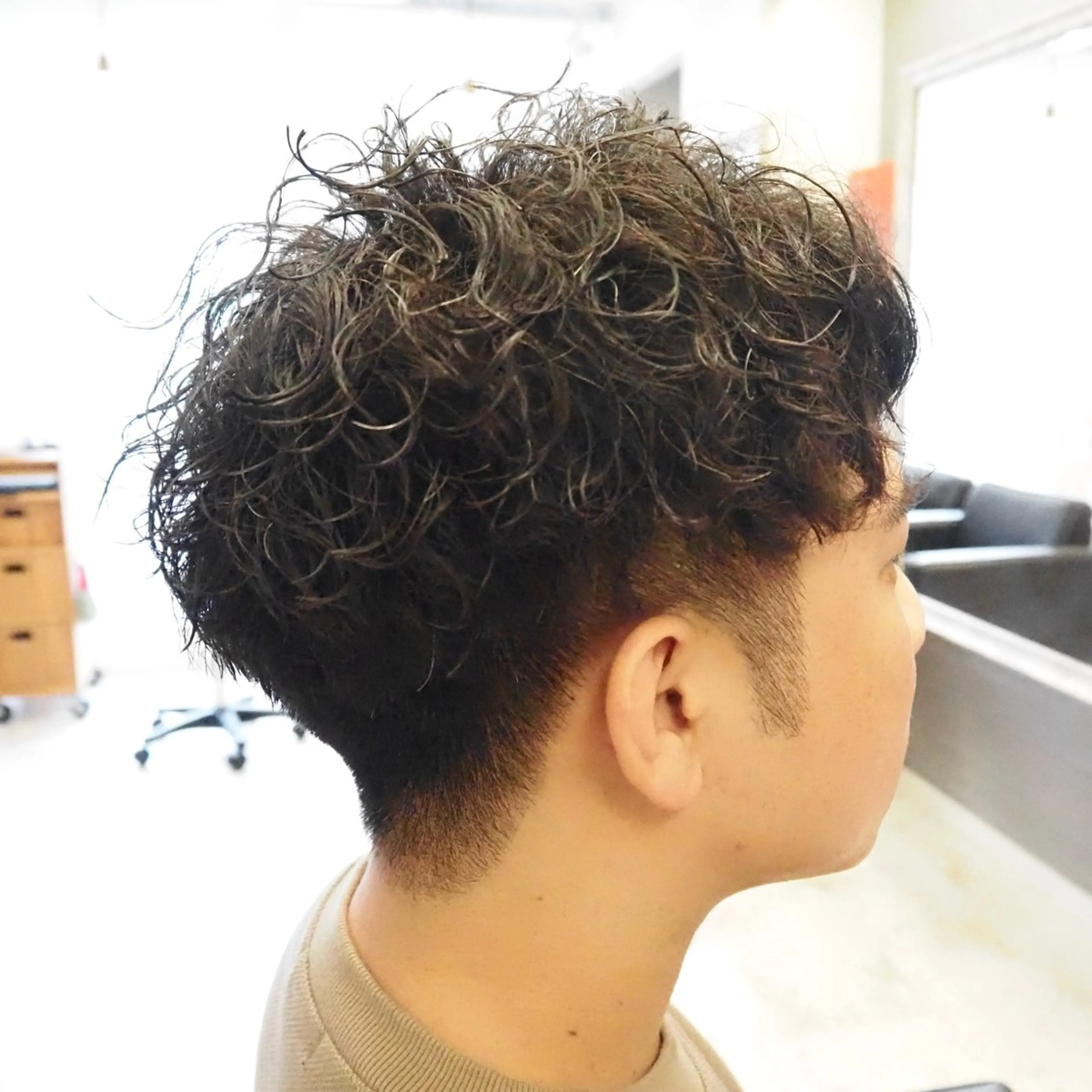 パーマ メンズ カット パーマ メンズ特化/パーマ/ フェードWATARUのヘアスタイル