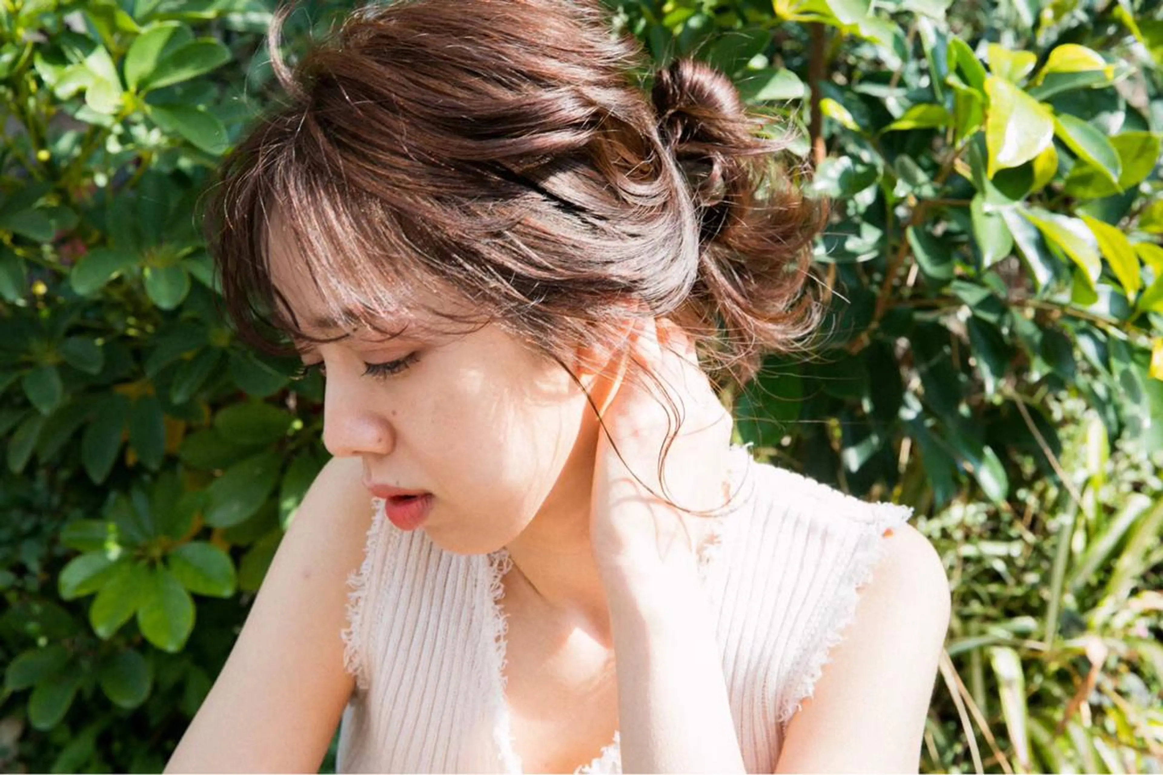 セミロング カット ヘアカラー トリートメント 韓国ヘア ♡tomimaのヘアスタイル