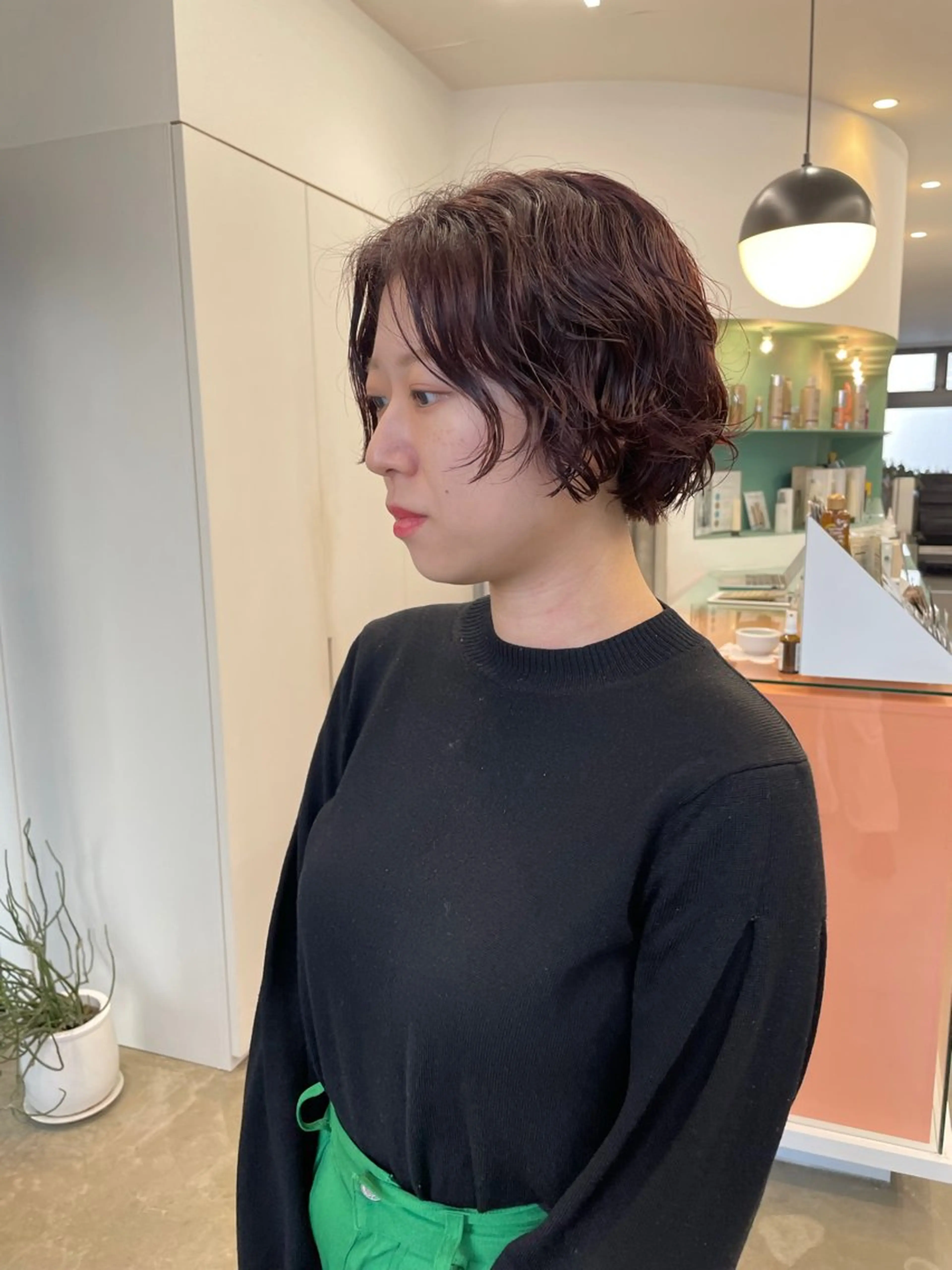 ショート カラー パーマ pole所属・【pole】 minaのヘアスタイル