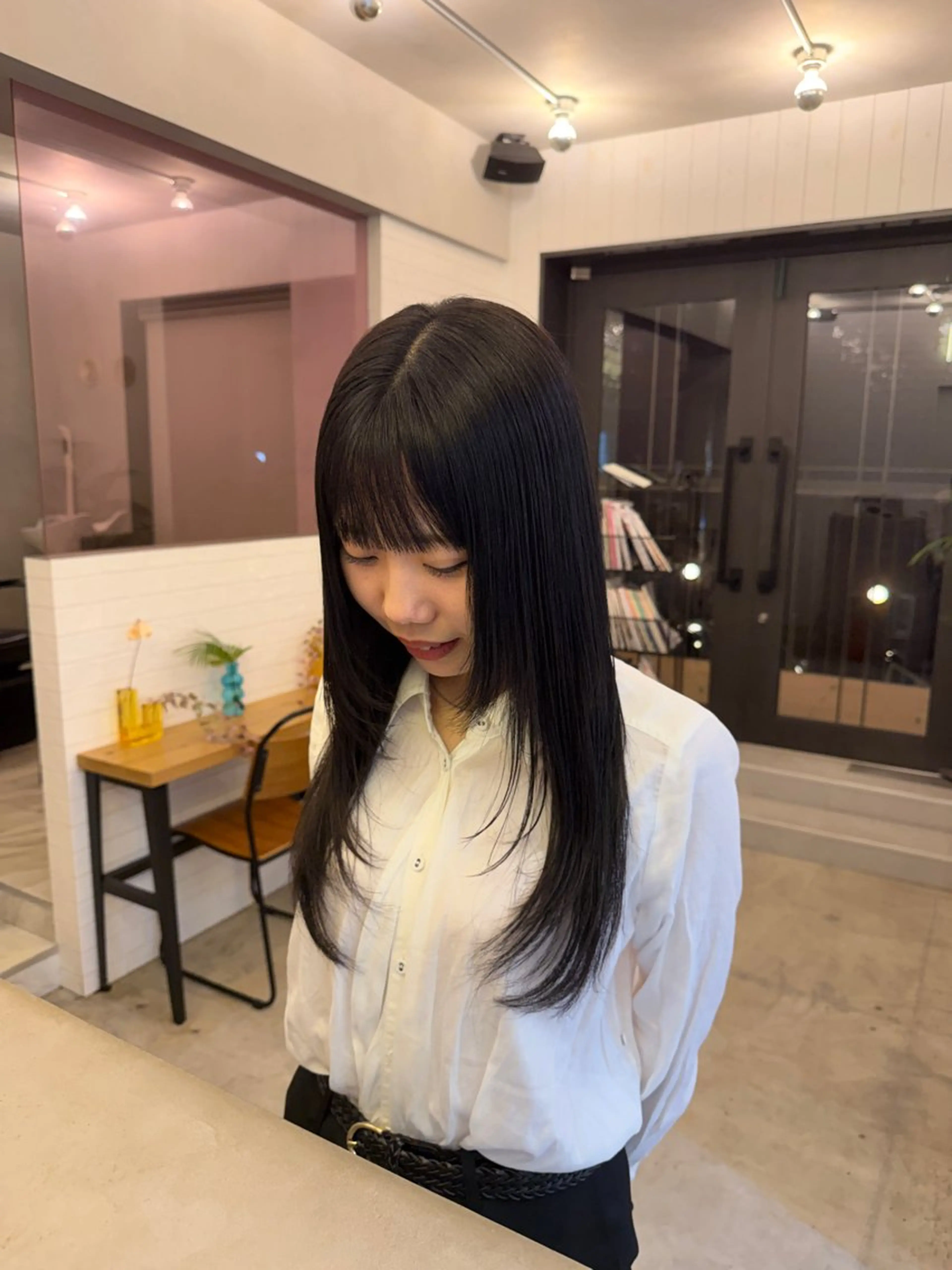 ロング ヘアカラー トリートメント イシヅキアイカ🐱 カラーモデル募集中のヘアスタイル