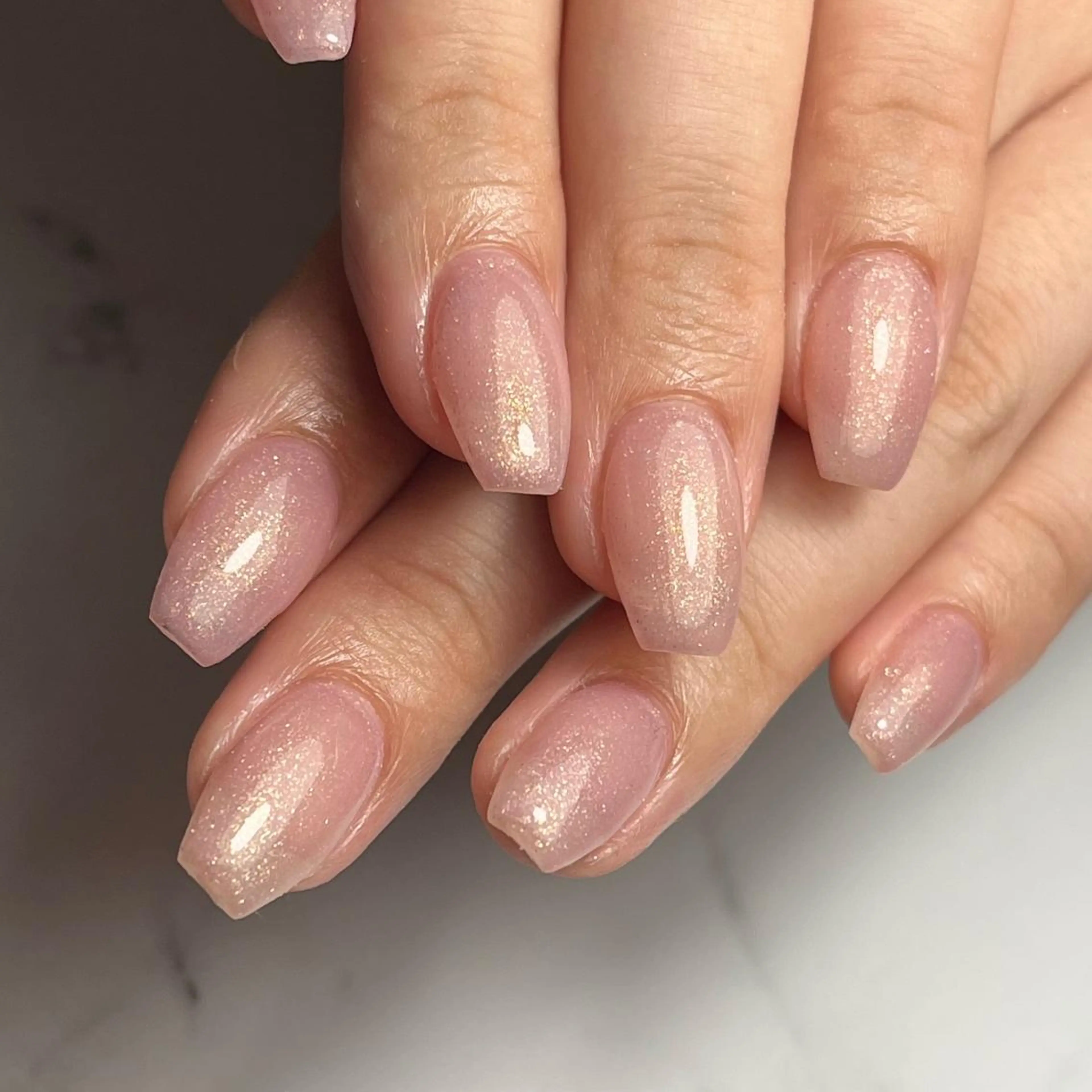 ネイル ジェルネイル ワンカラーネイル パラジェル ピンク シンプルネイル NAIL NOWのネイルデザイン