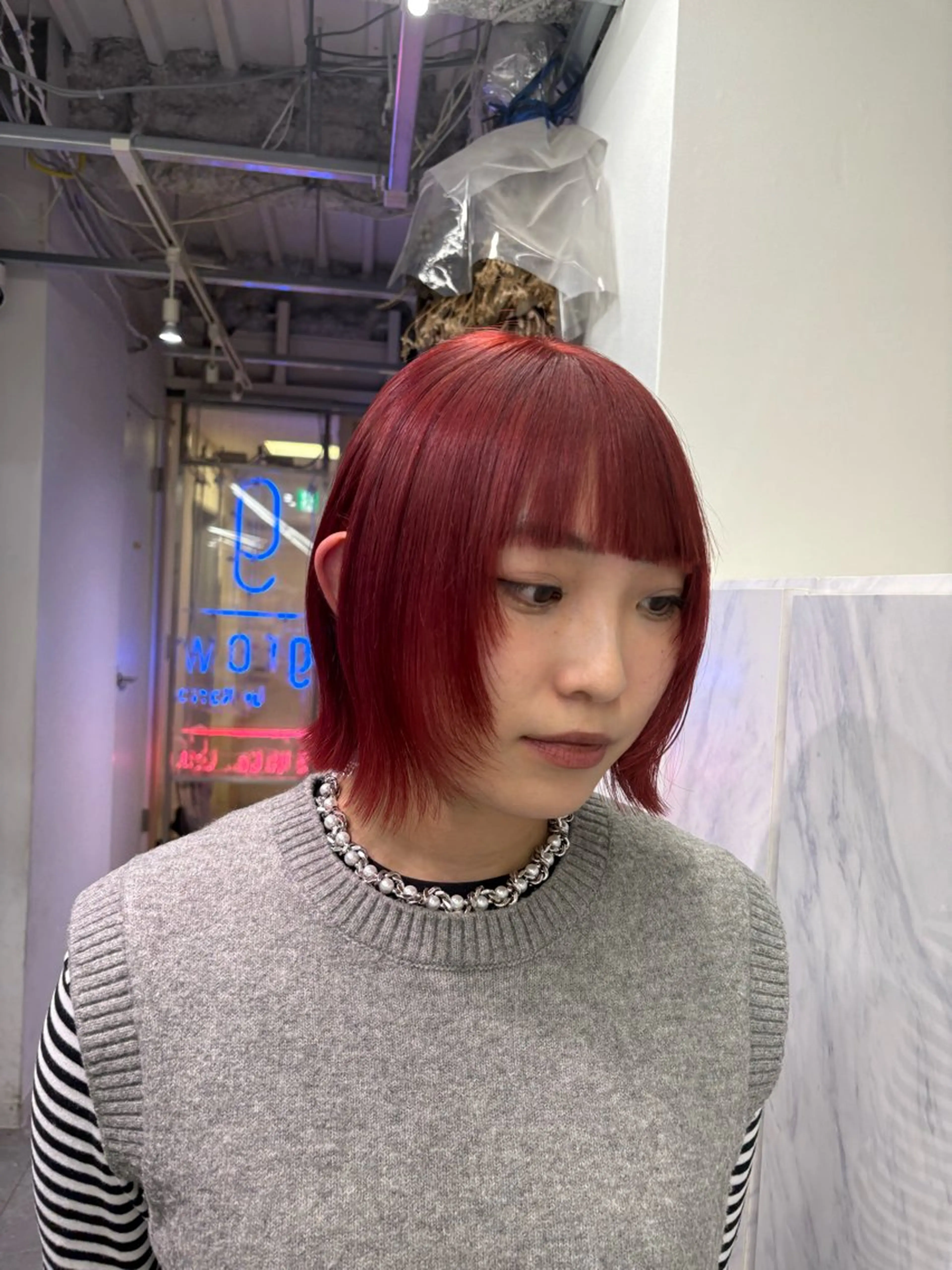 ミディアム ヘアカラー ハイトーン/エクステ 🫧minamiのヘアスタイル