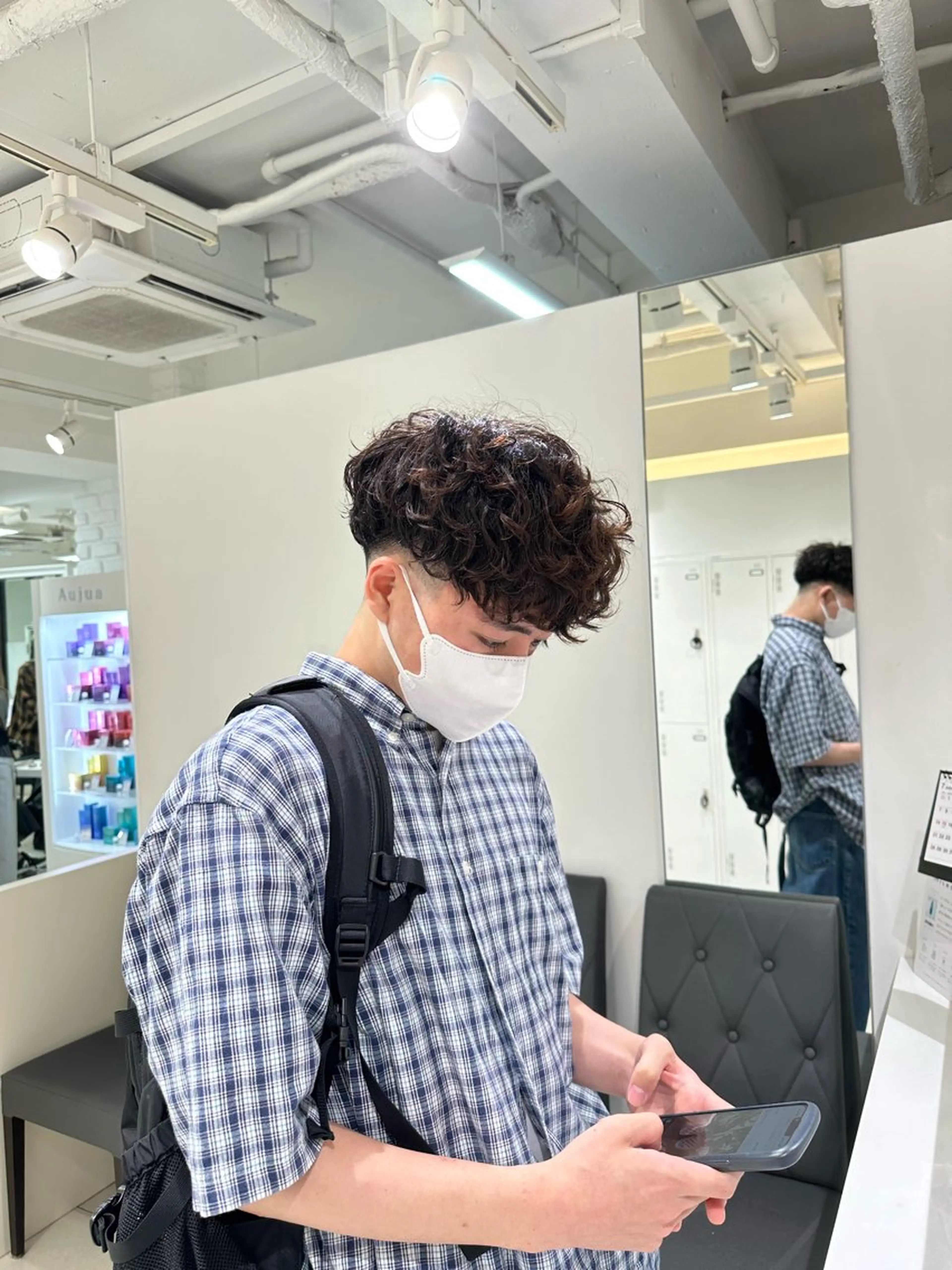 ショート パーマ メンズ メンズパーマ スペインカール カット パーマ トリートメント フェザーパーマ職人 🪶ryosukeのヘアスタイル