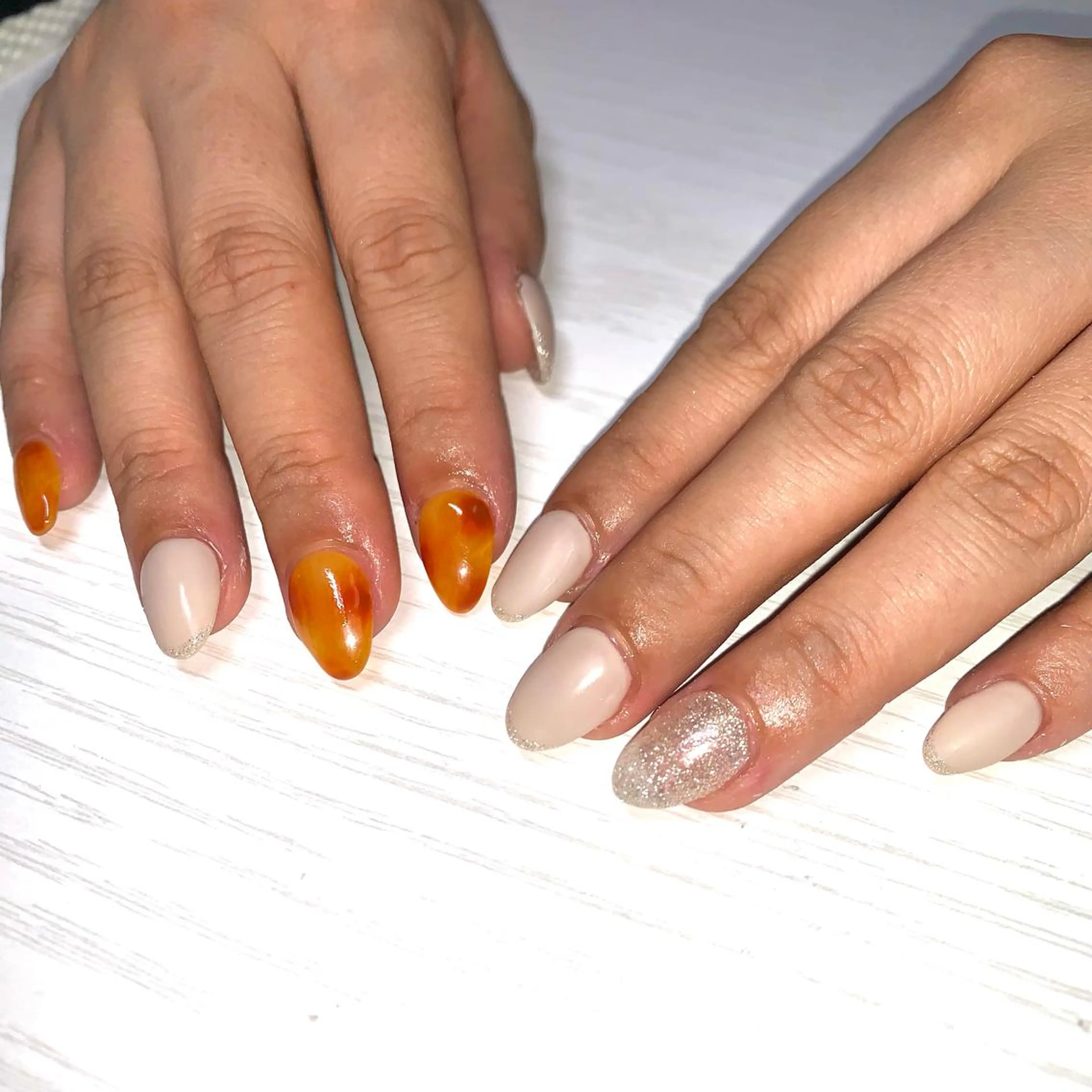 ネイル スカルプネイル καρδιά -ｶﾙﾃﾞｨｱ-のネイルデザイン