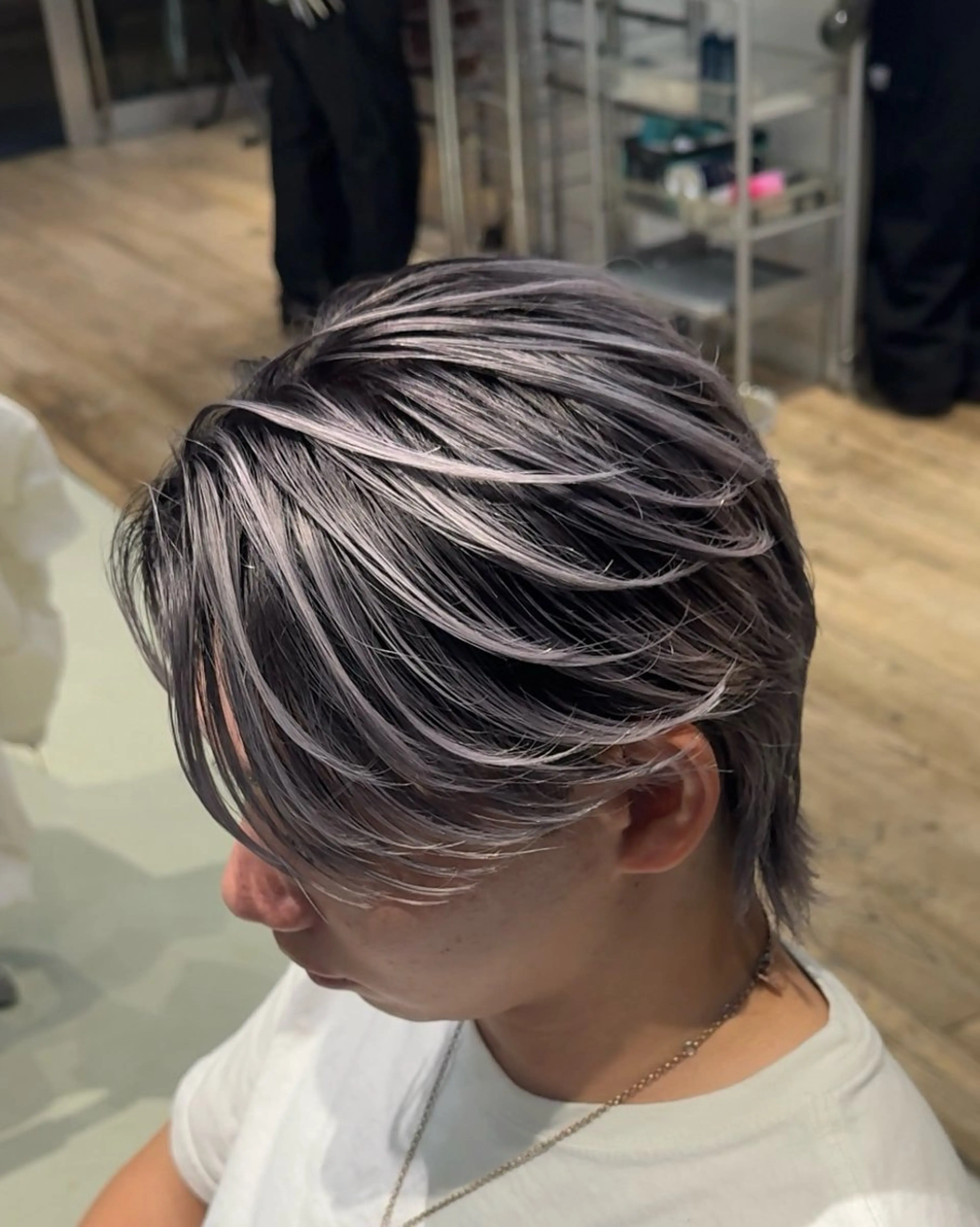 カラー メンズ メンズバレイヤージュ バレイヤージュ デザインカラー ヘアカラー fifth 原宿店所属・fifth原宿 今村圭一のヘアスタイル