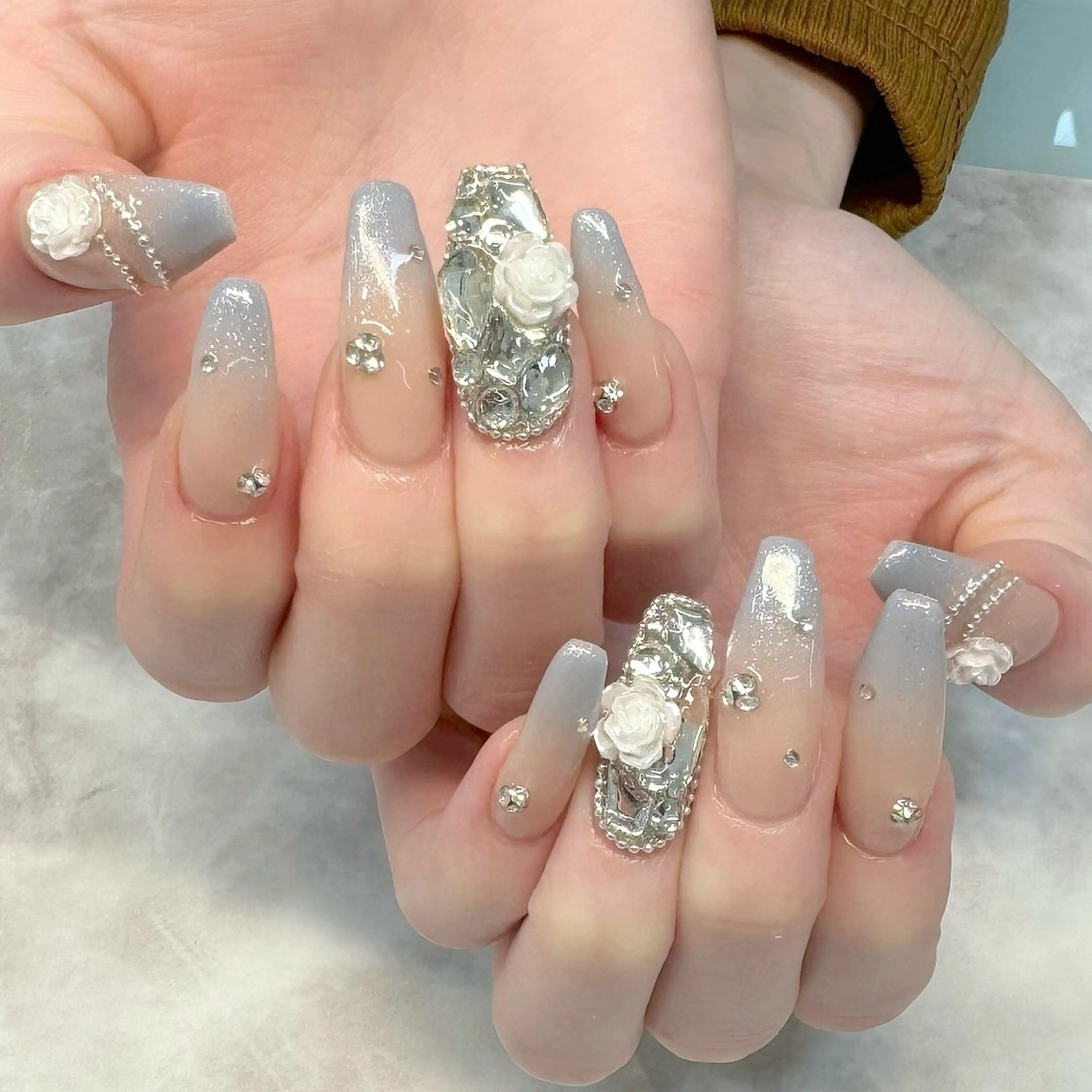 ネイル ハンドネイル ハンドケア 🎀sao🎀銀座 韓国/ワンホンネイルのネイルデザイン