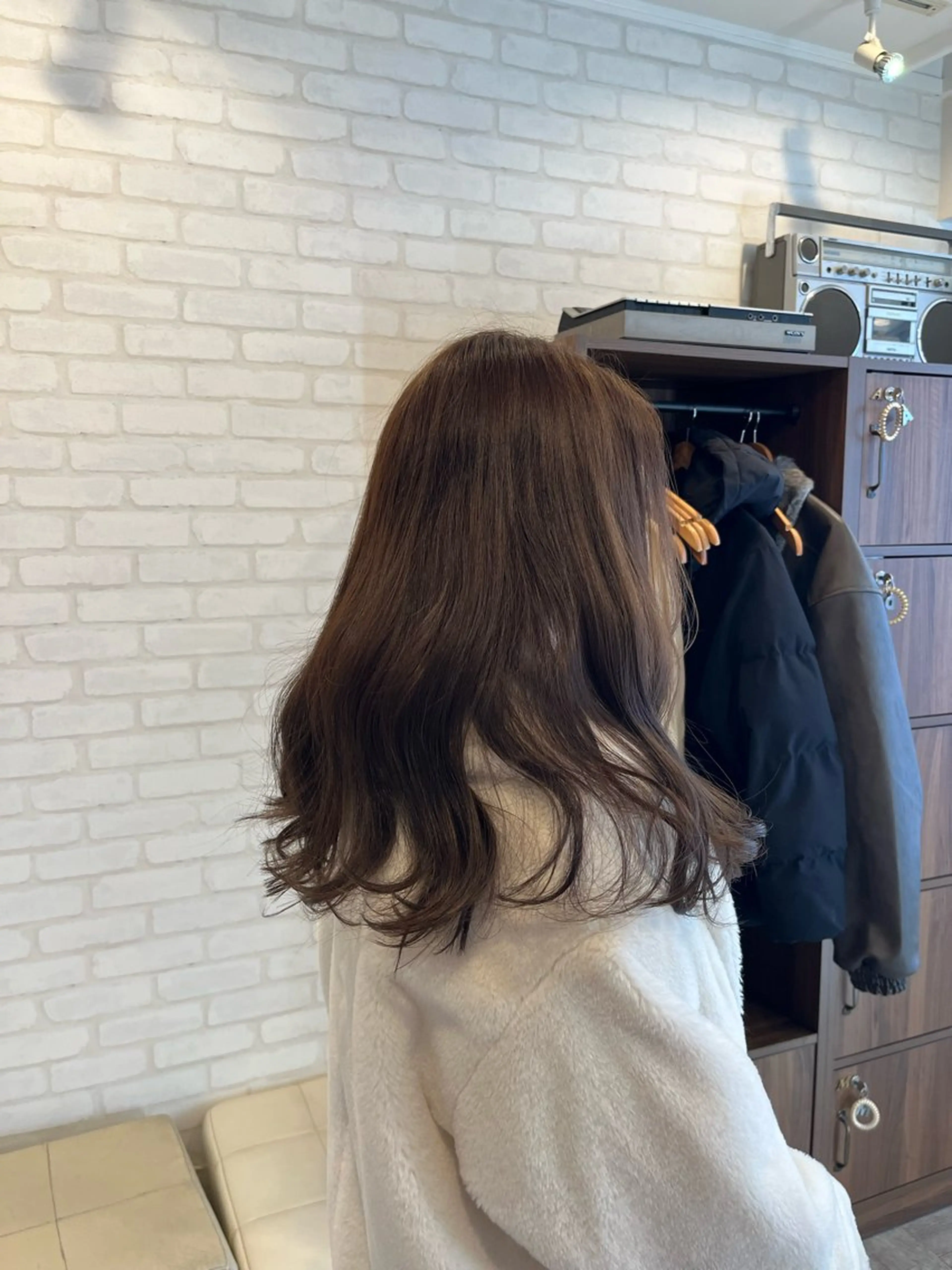 カラー ベージュカラー ブラウンカラー カット ヘアカラー 阿部 うららのマツエク・マツパデザイン