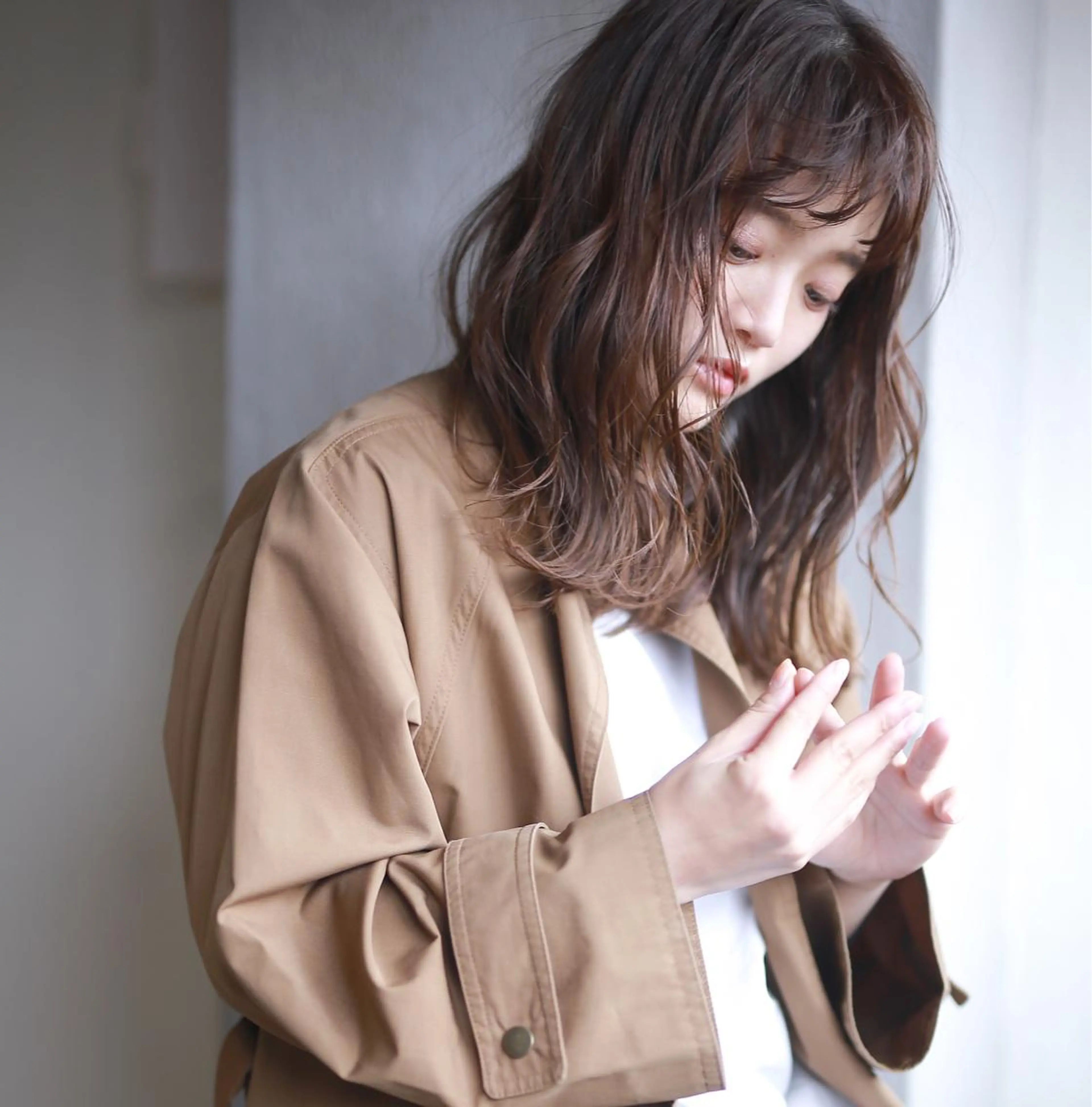 ロング パーマ カット パーマ トリートメント 下北沢 soiのヘアスタイル