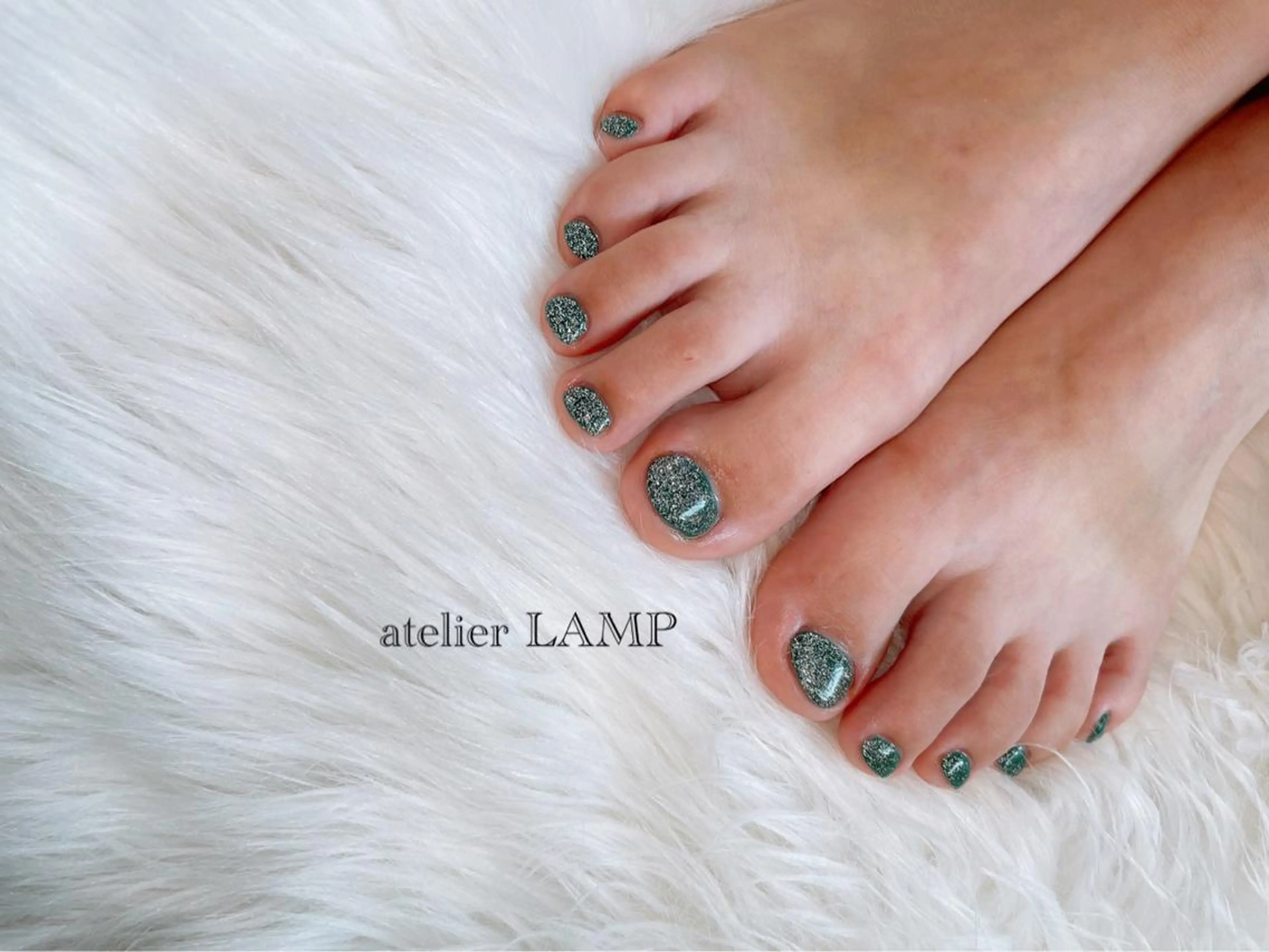 ネイル フラッシュネイル グリーン NANA no artのネイルデザイン