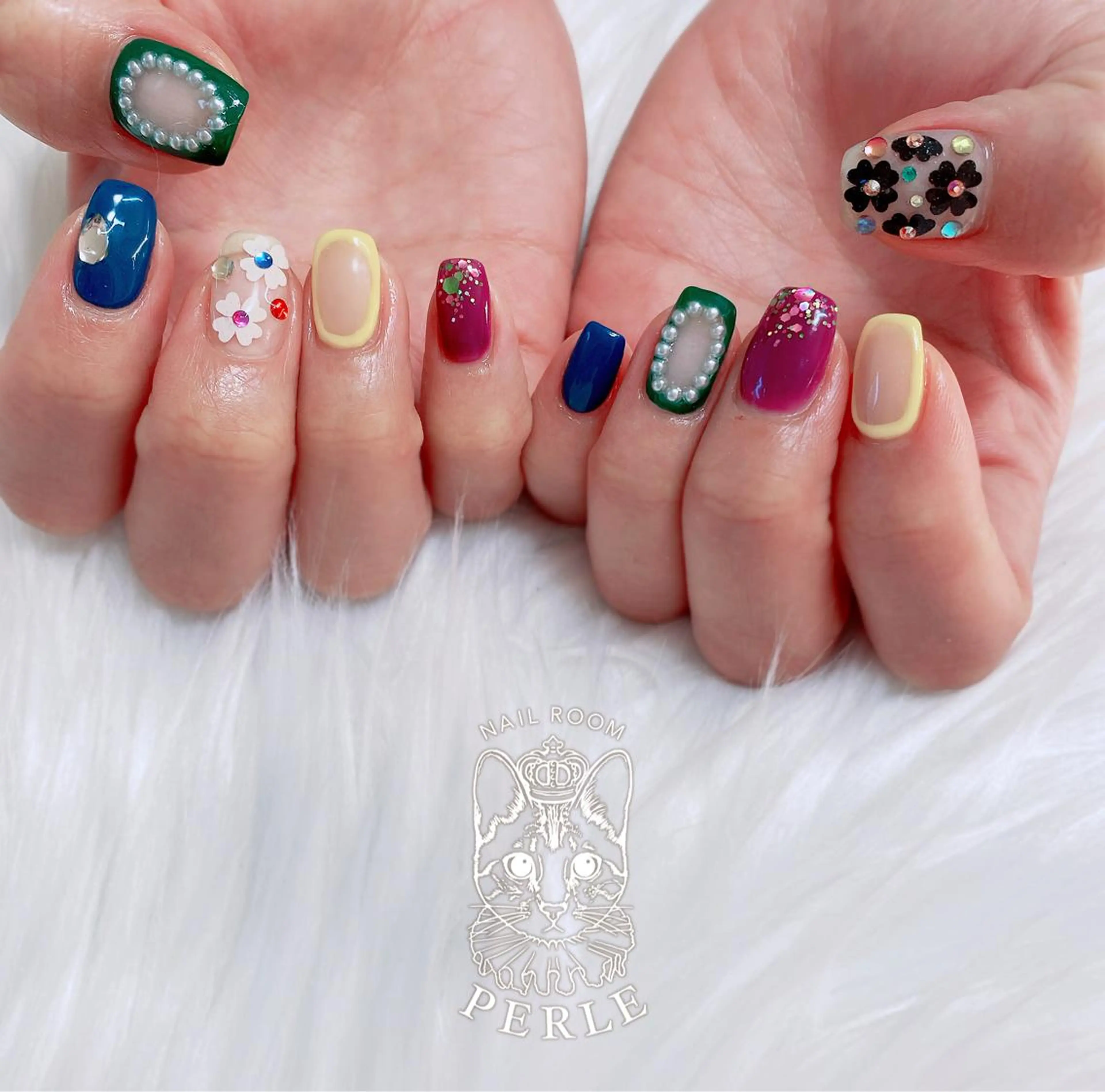 ネイル ハンドネイル nail room Perleのネイルデザイン
