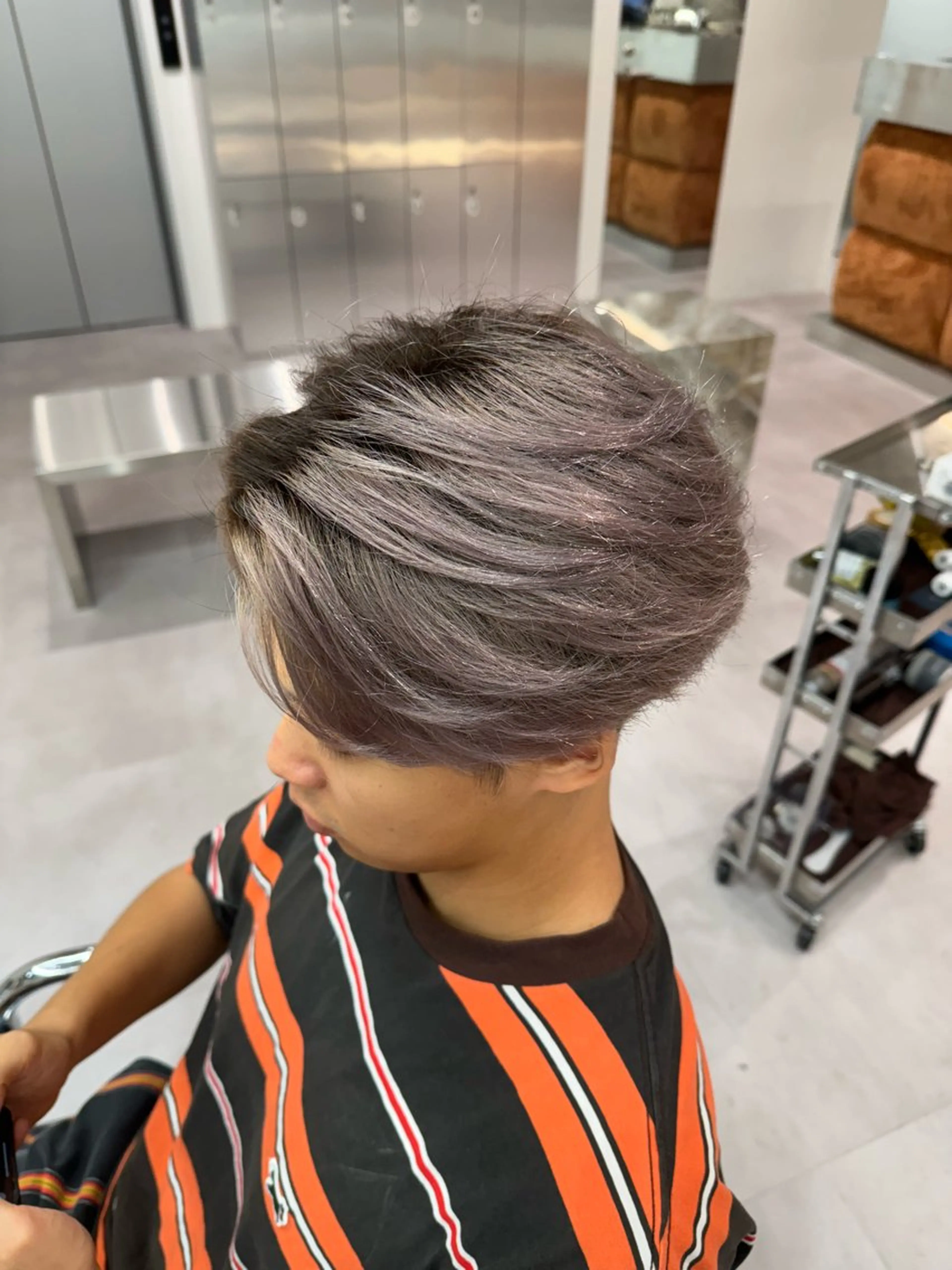 カラー パーマ メンズ メンズパーマ ニュアンスパーマ ブリーチ/パーマ特化 片平和寿のヘアスタイル