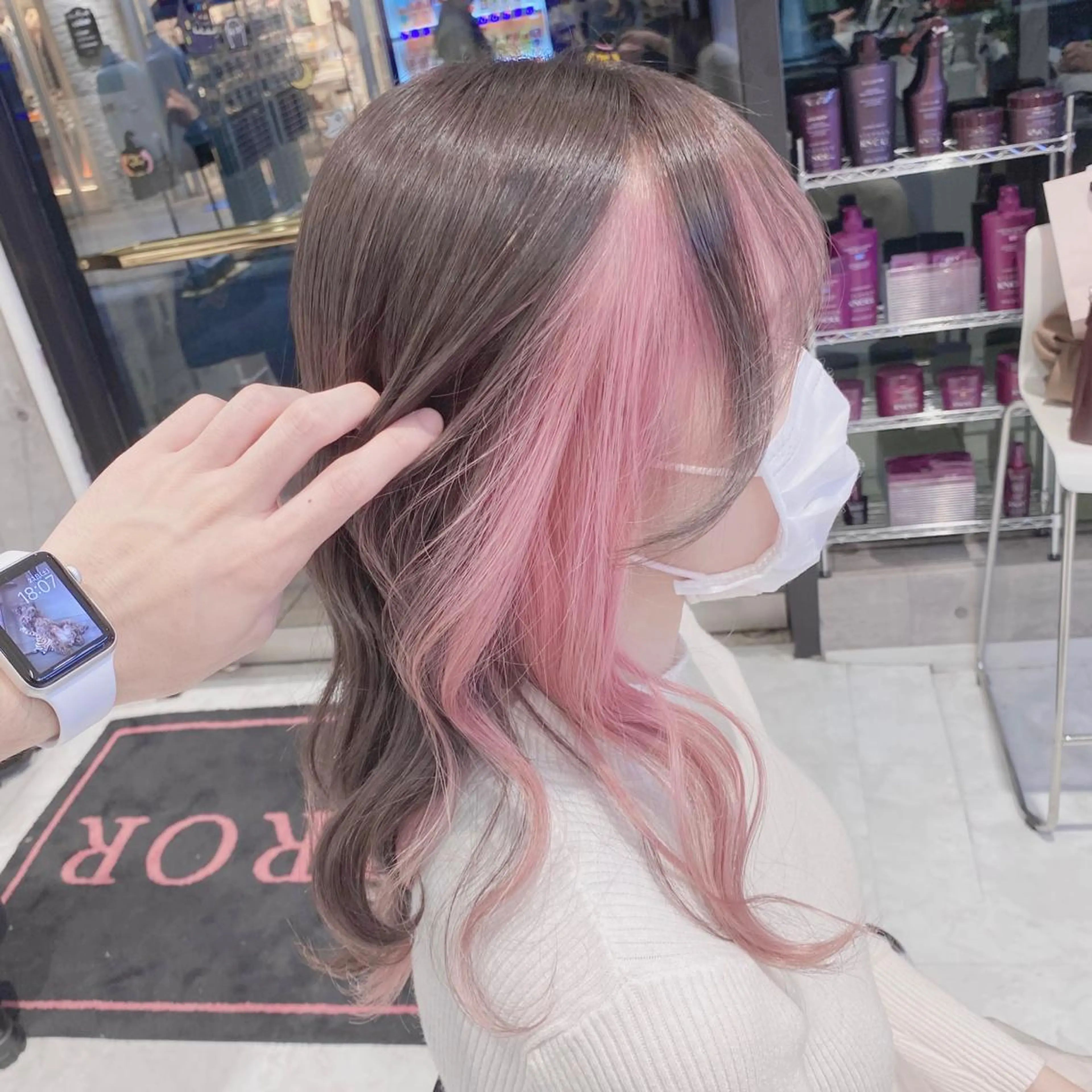 ミディアム カラー ヘアアレンジ メンズ キッズ マツエク・マツパ SALOWIN所属・ハイトーン美容師 MASATOのヘアスタイル