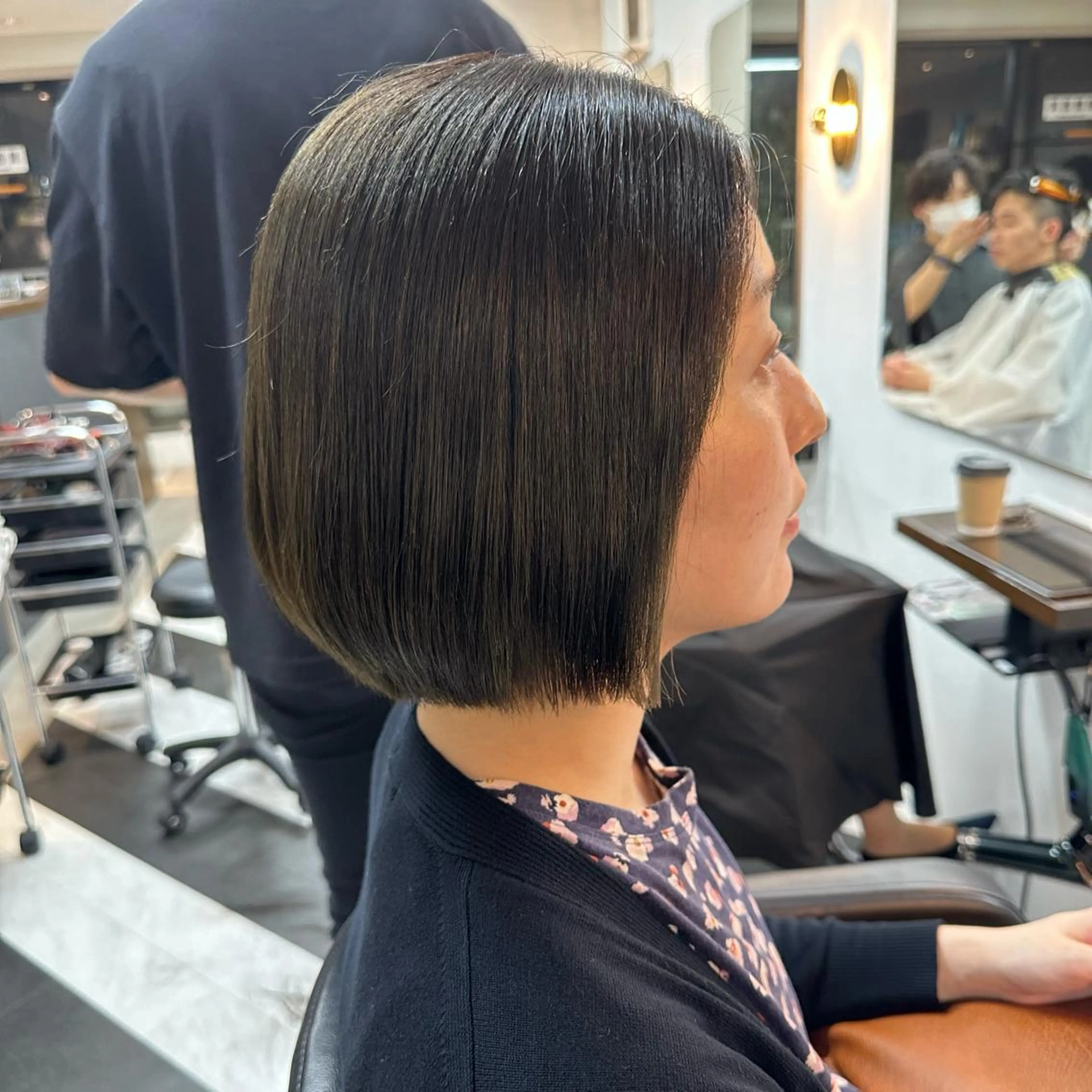 ショート カラー パーマ 守屋 寿哉のヘアスタイル
