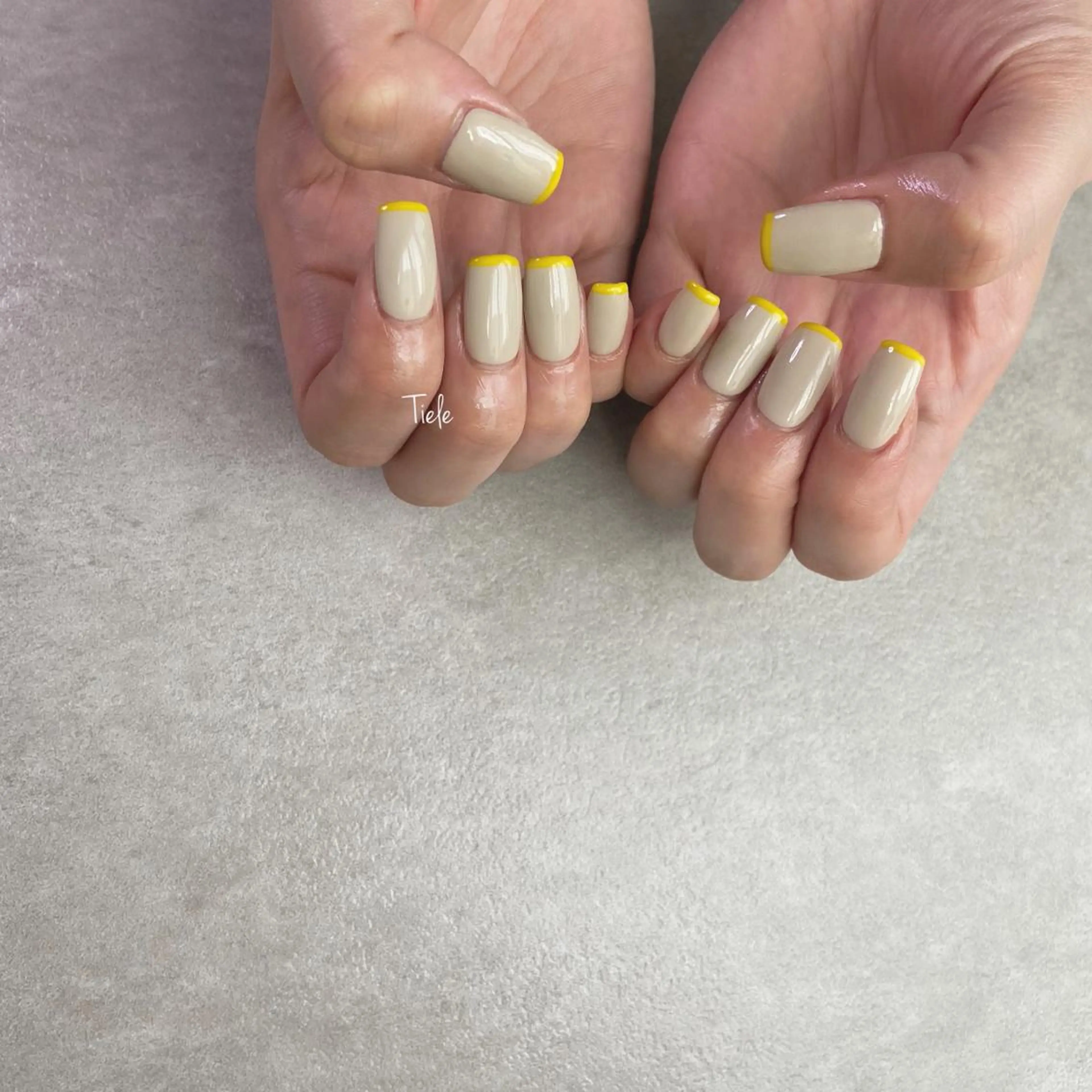 セミロング ネイル ハンドネイル tiele nailのネイルデザイン