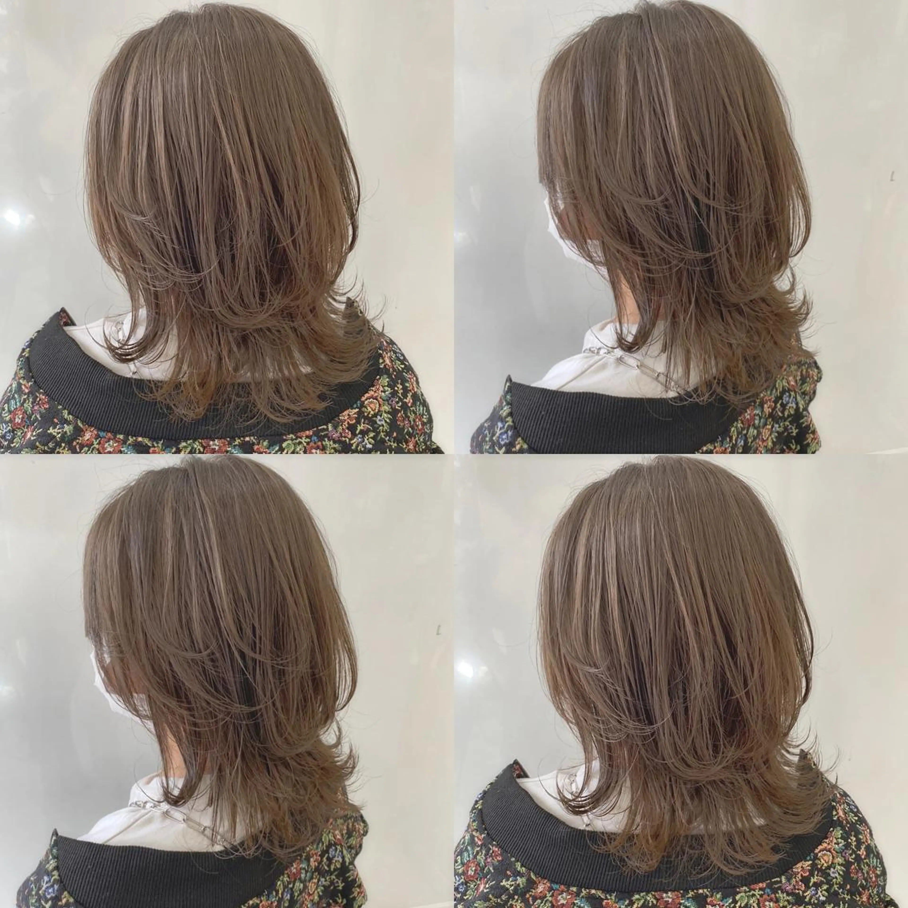 セミロング カラー 美容室 HAKUAのヘアスタイル