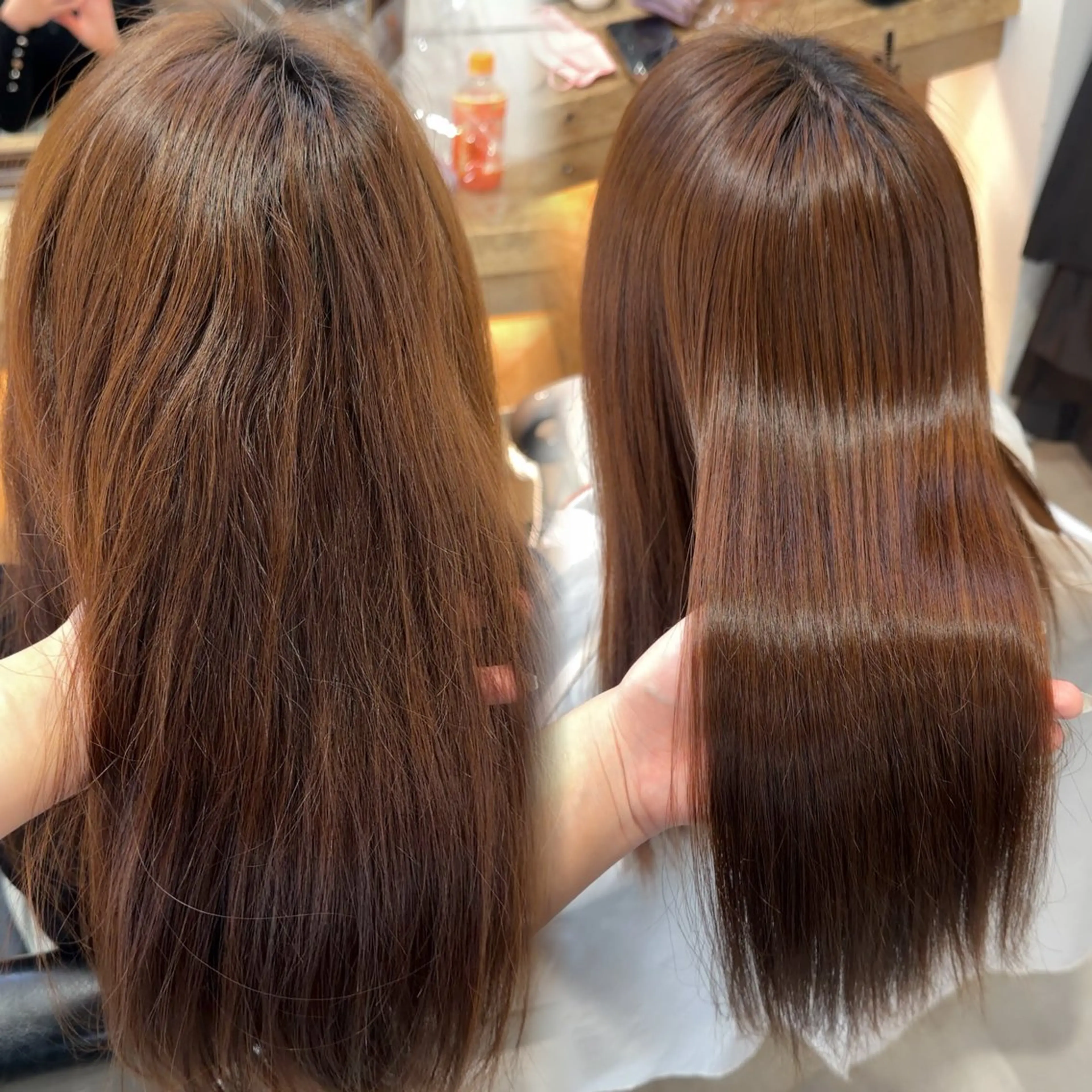 ロング 縮毛矯正 撮影モデル 🌟期間限定メニュー あり🌟萌歌のヘアスタイル