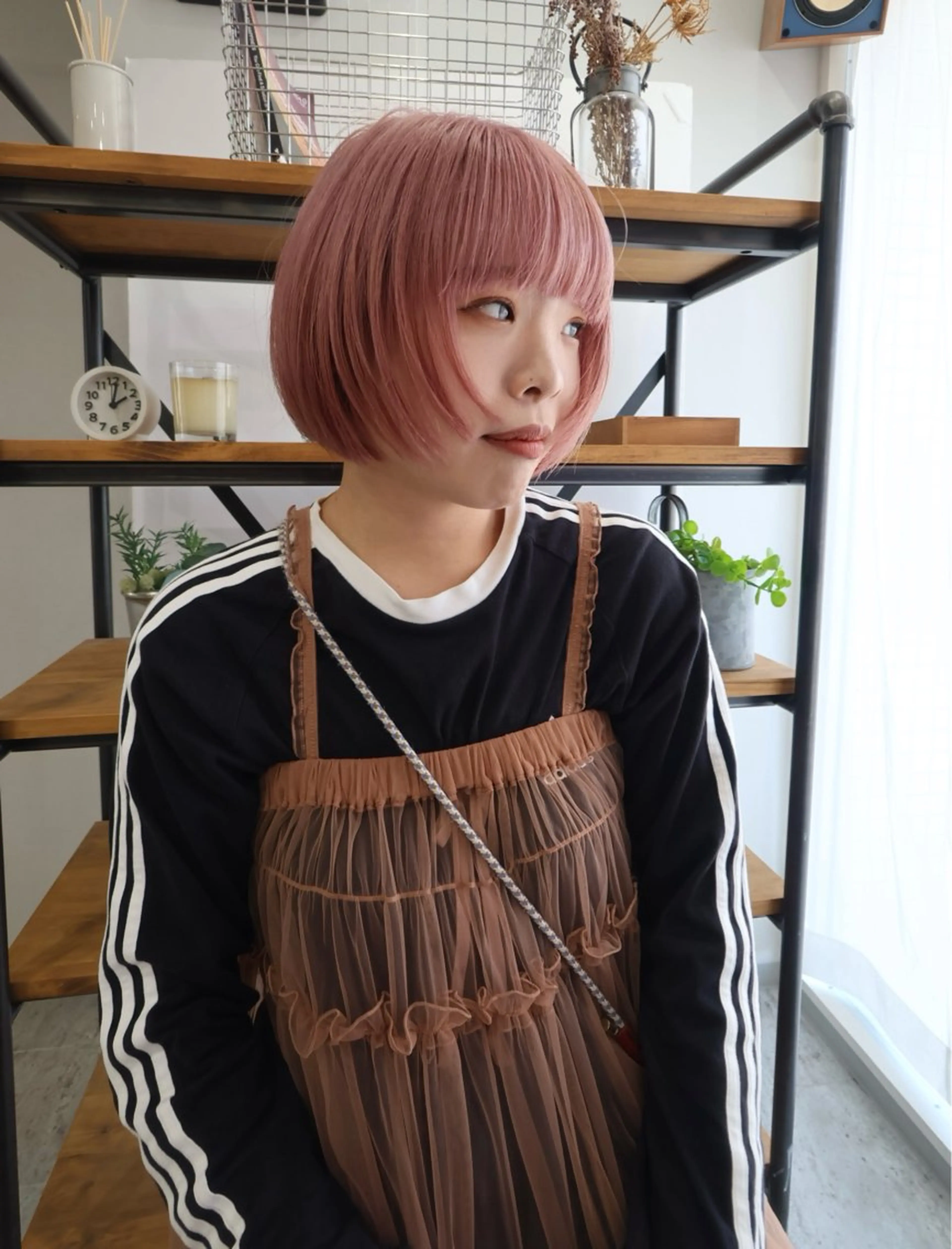 ショート カラー メンズパーマ/ブリー チ/motokiのヘアスタイル