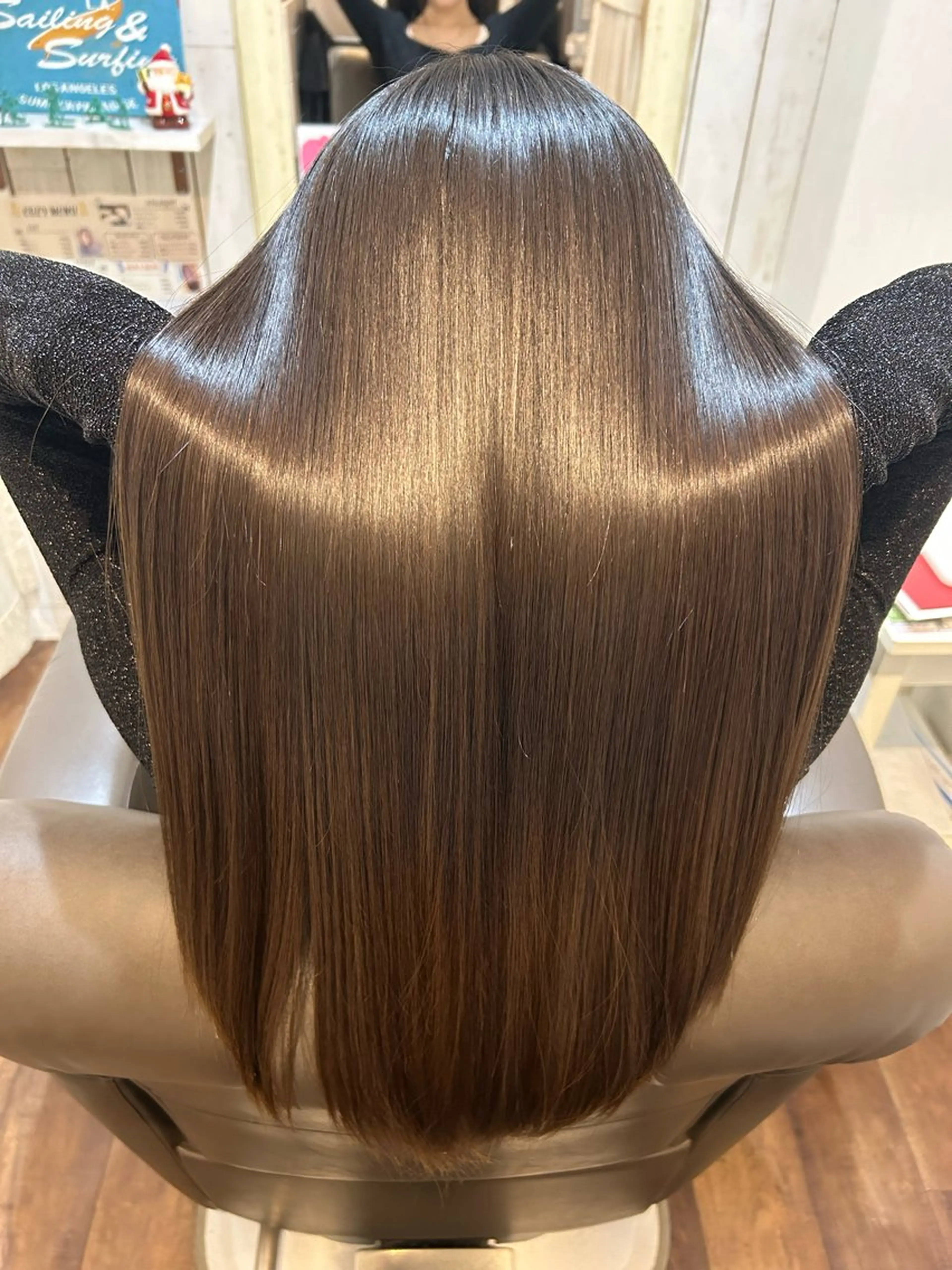 【人気No.1】カット+トリートメントストレート+(シャンプー・ブロー込)の写真