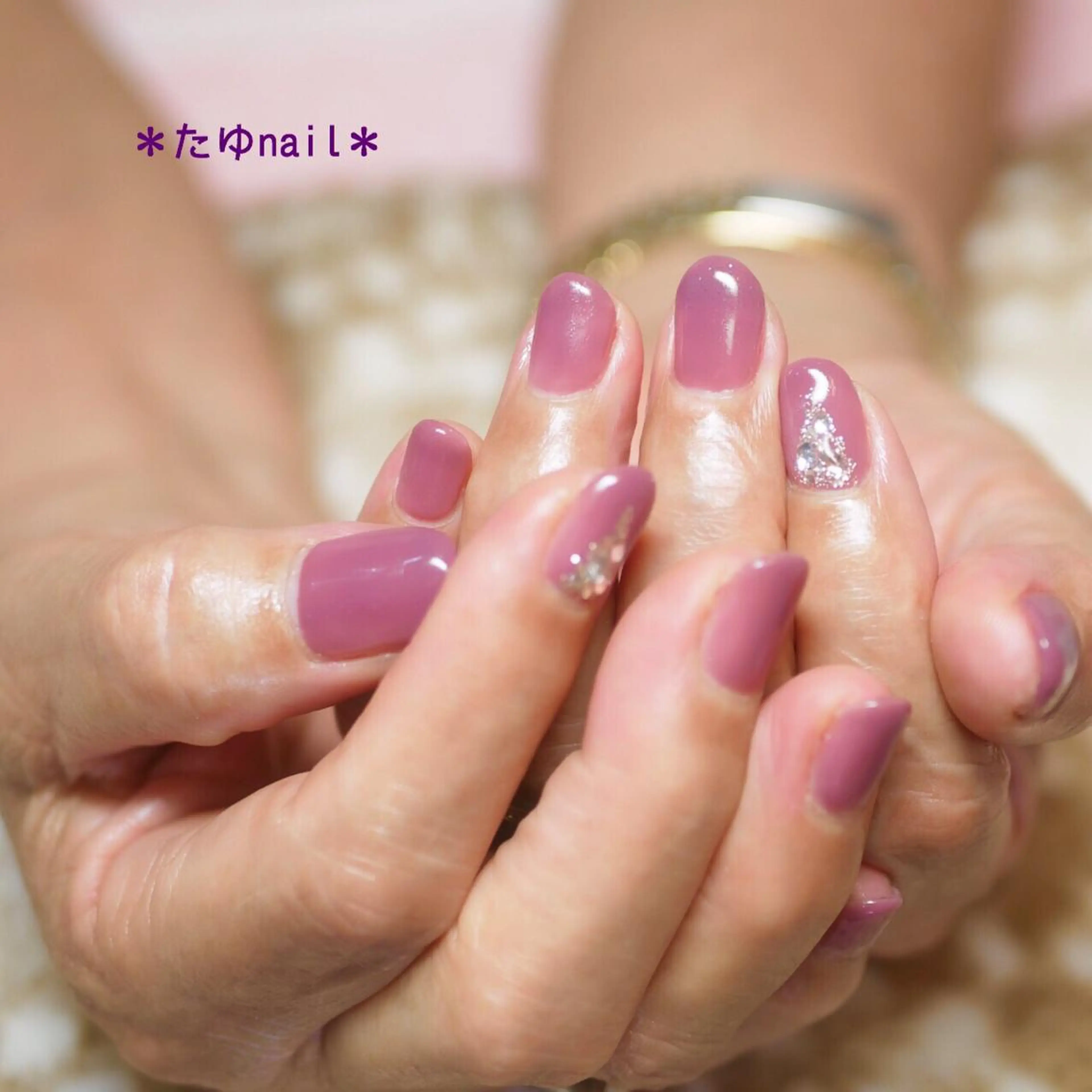 ネイル ハンドネイル ネイルサロン・ネイルスクール　たゆnail所属・ネイルサロン 【たゆnail】のネイルデザイン