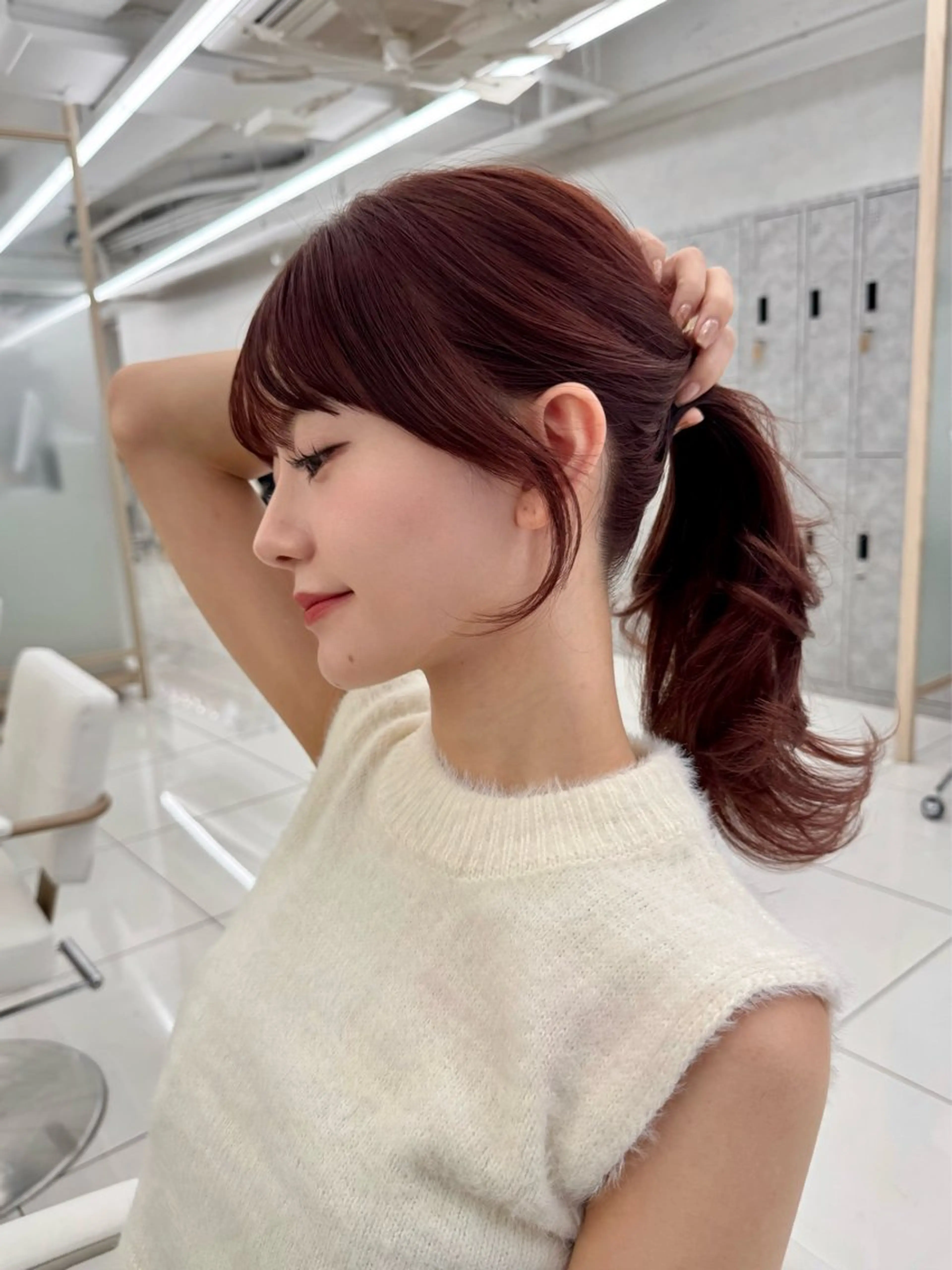 ロング カット レイヤー/韓国/ 顔周り/しんやのヘアスタイル