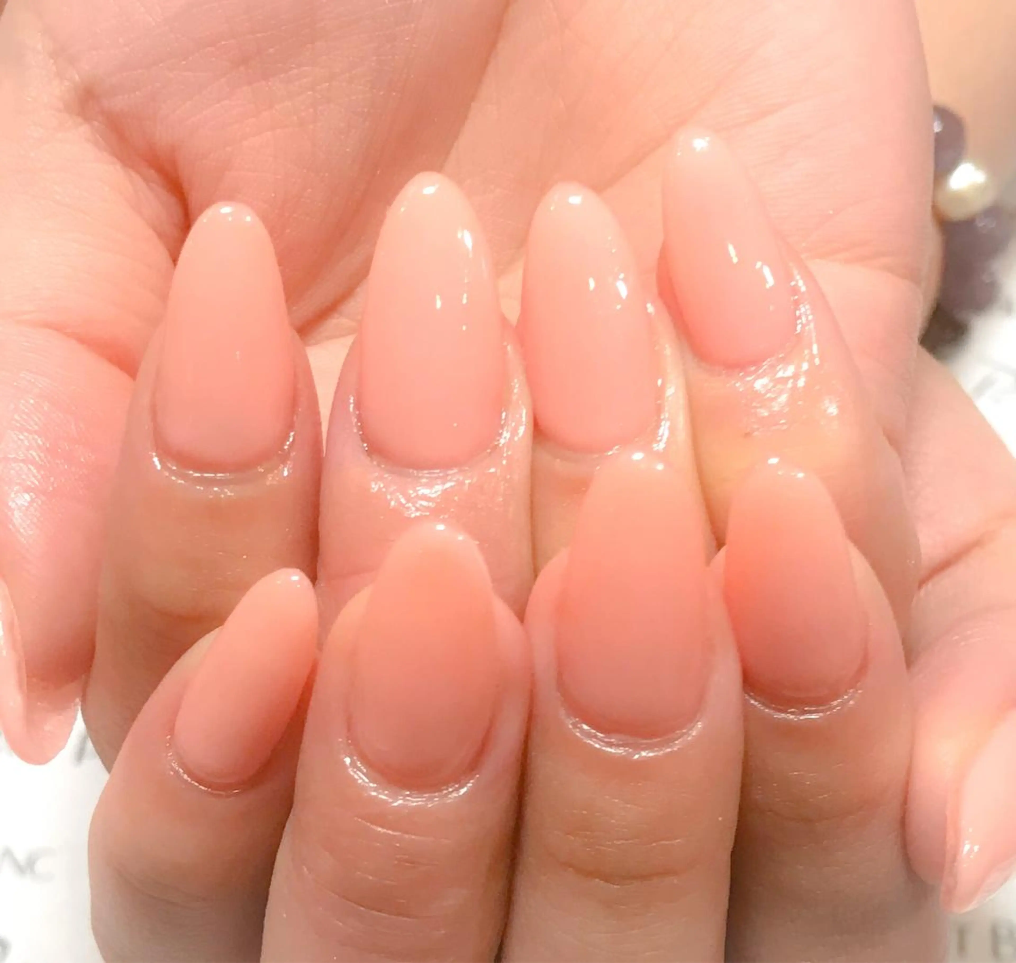 ■6,000円■ロングスカルプチュア（ジェルワンカラー）フリーエッジ1cmまでの写真