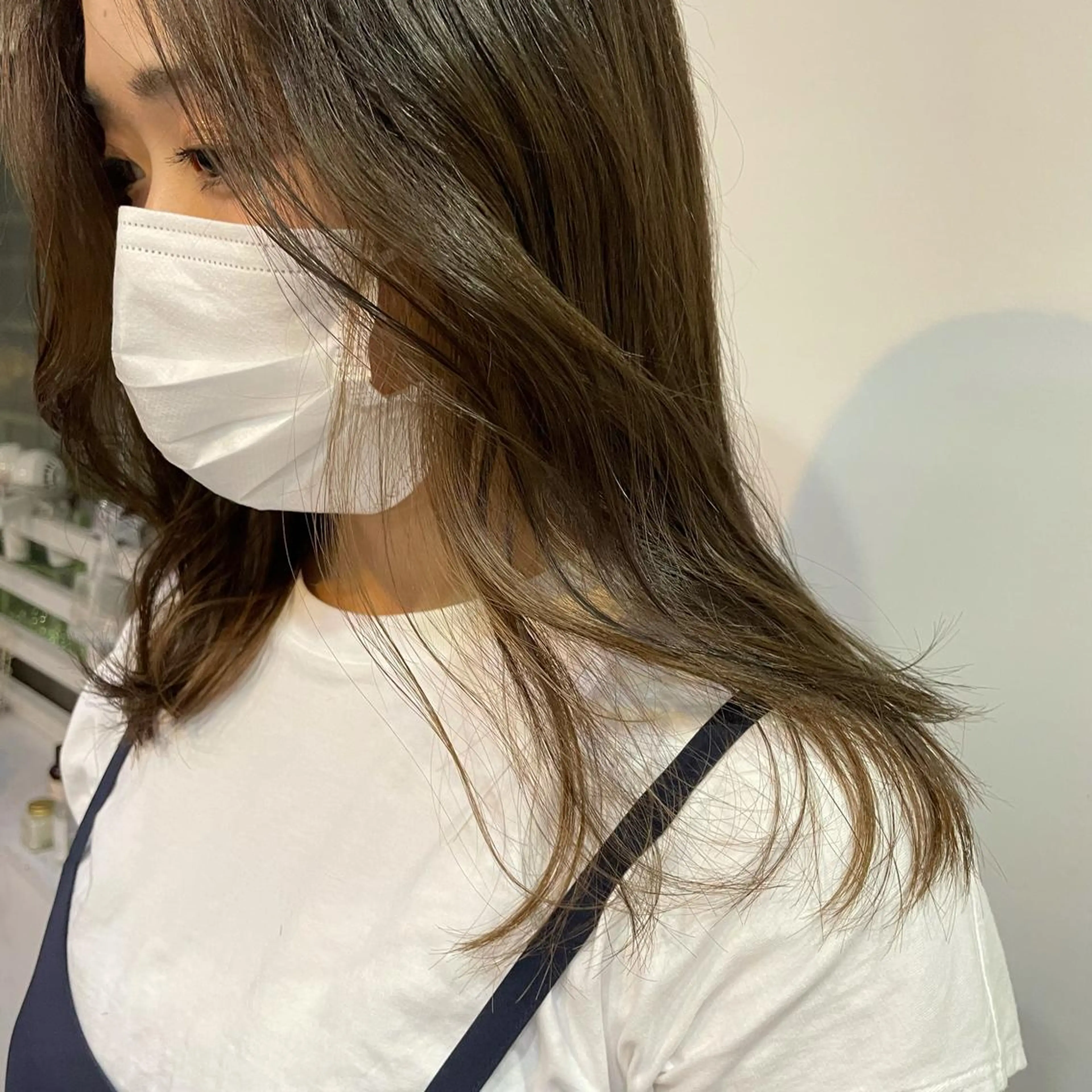 セミロング カラー silo所属・silo MOKA 顔周りカット🦦のヘアスタイル