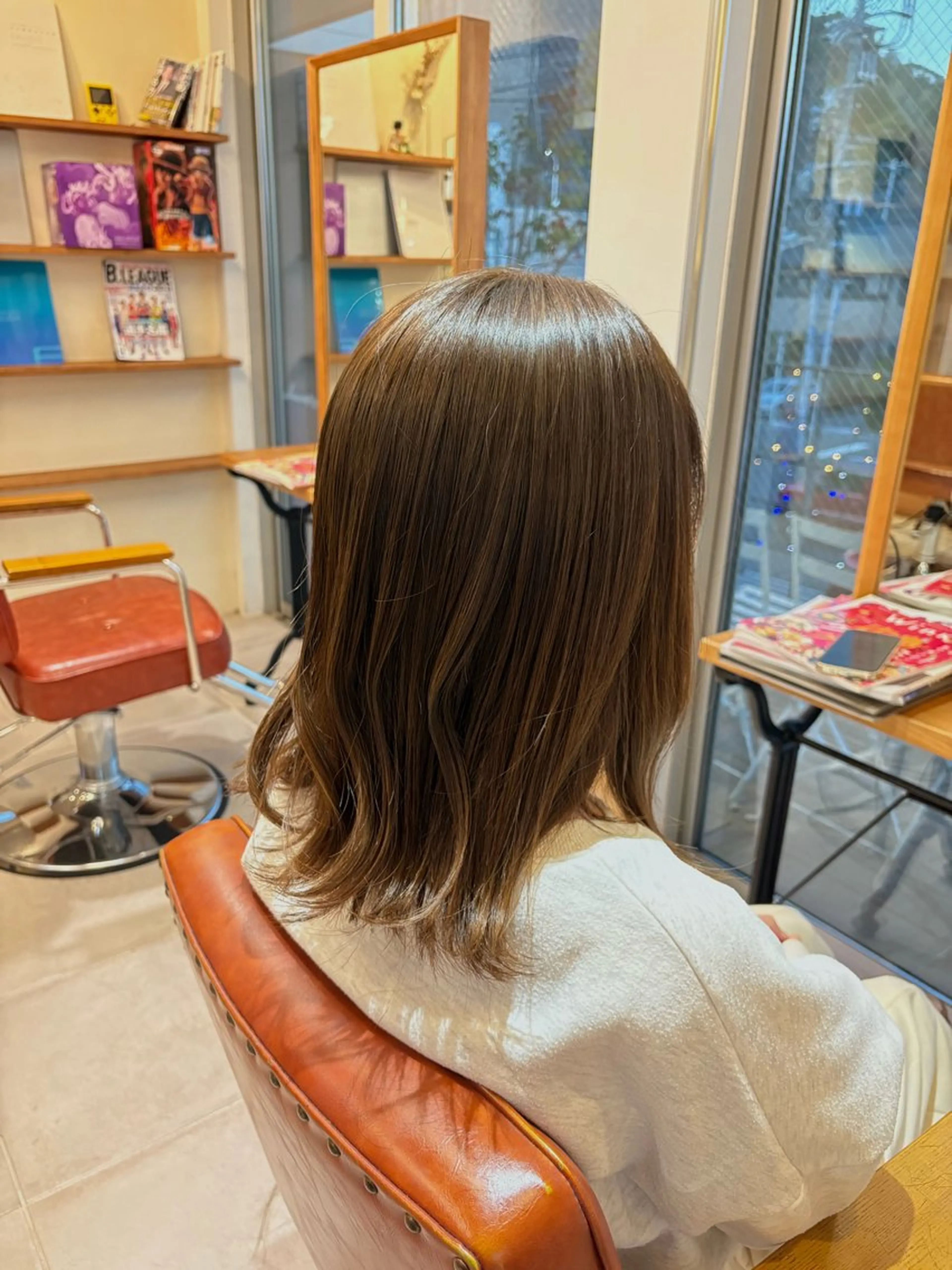 ミディアム カラー ブラウンカラー カット ヘアカラー 竹広綾乃/ 艶カラーのヘアスタイル