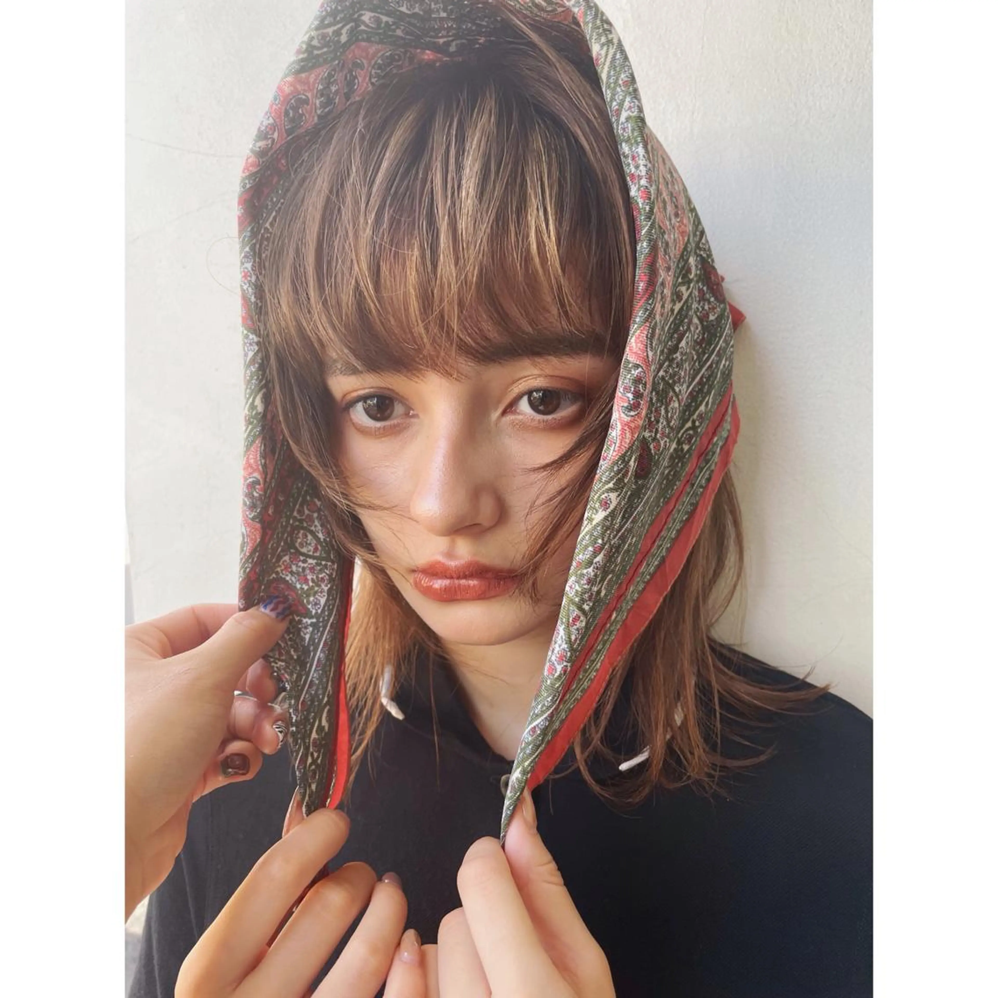 ミディアム marino/ カラー/顔周りカットのヘアスタイル