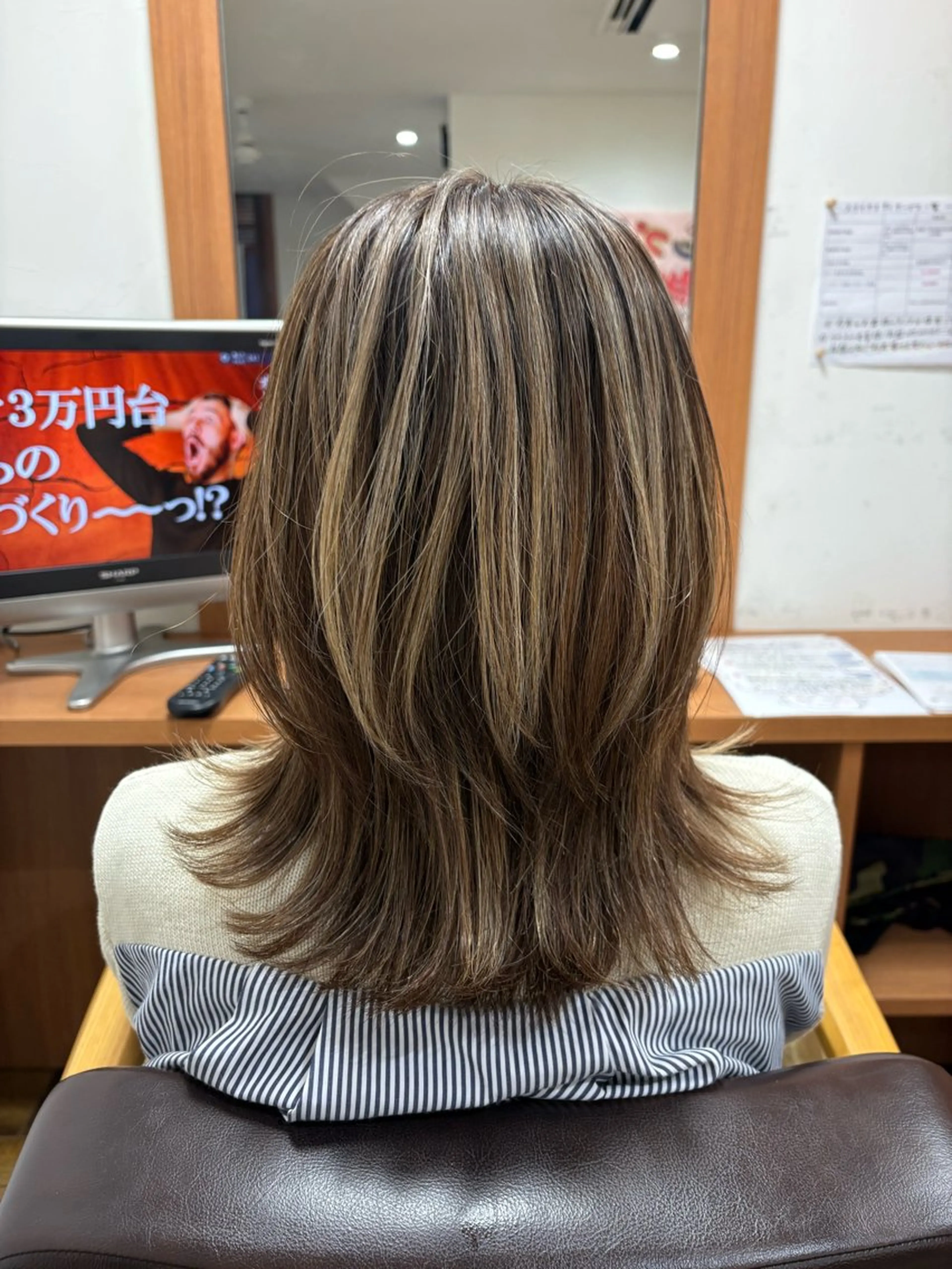 カラー＋ハイライト＋お仕上げドライ代の写真