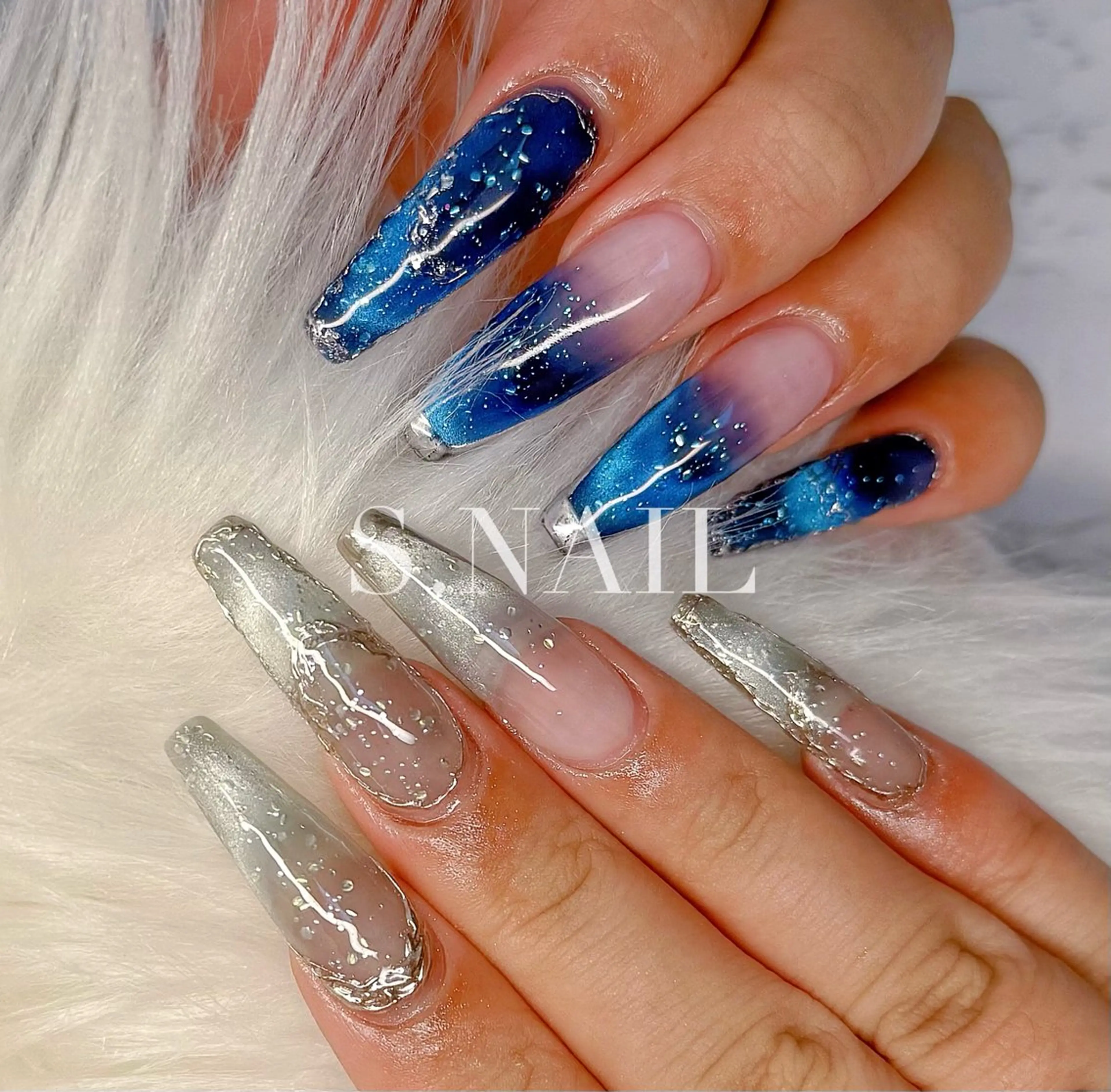 ネイル ラメ(グリッター) マグネットネイル ハンドネイル S♡NAIL所属・S.NAIL Suuのネイルデザイン