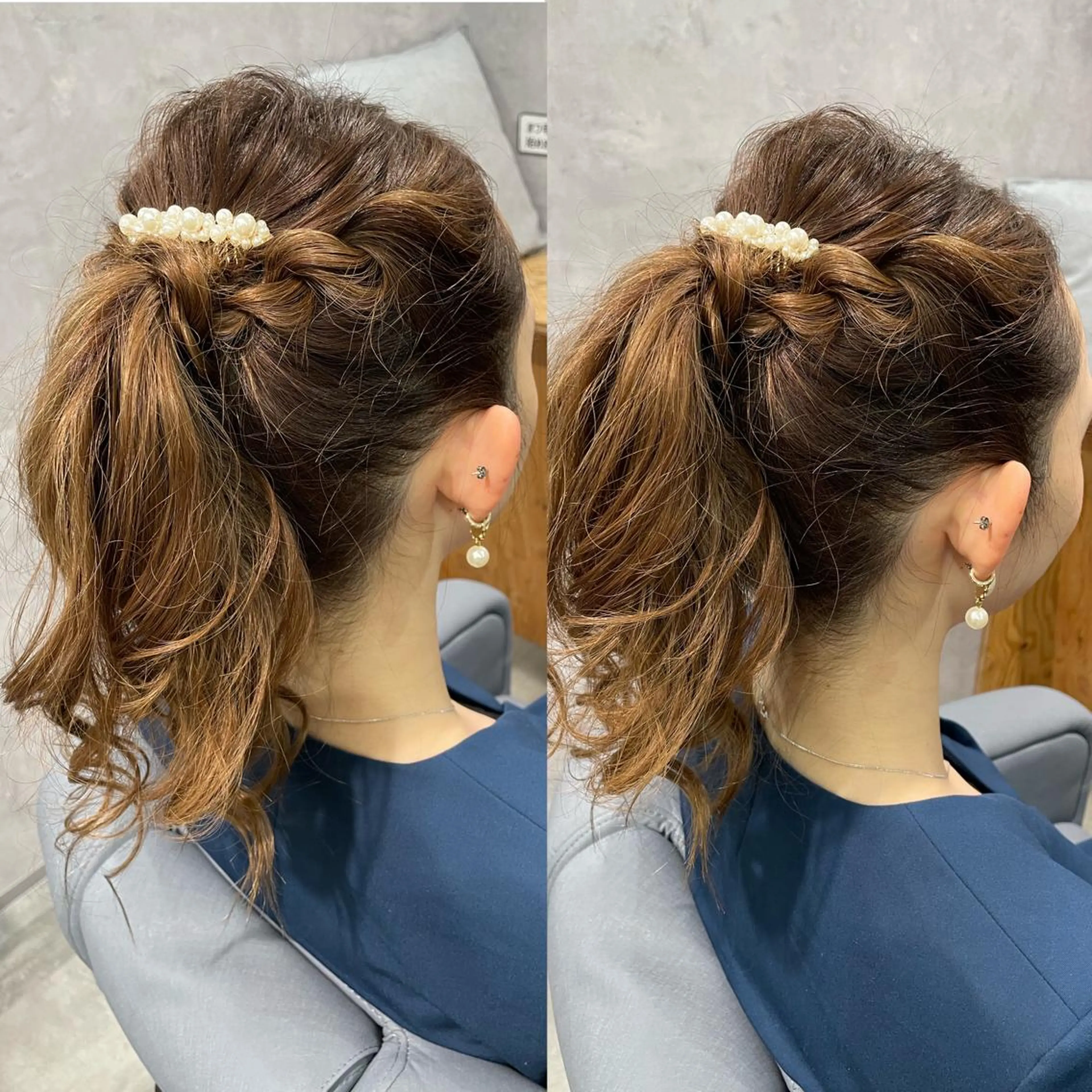 ロング ヘアアレンジ 黒岩 梨沙のヘアスタイル