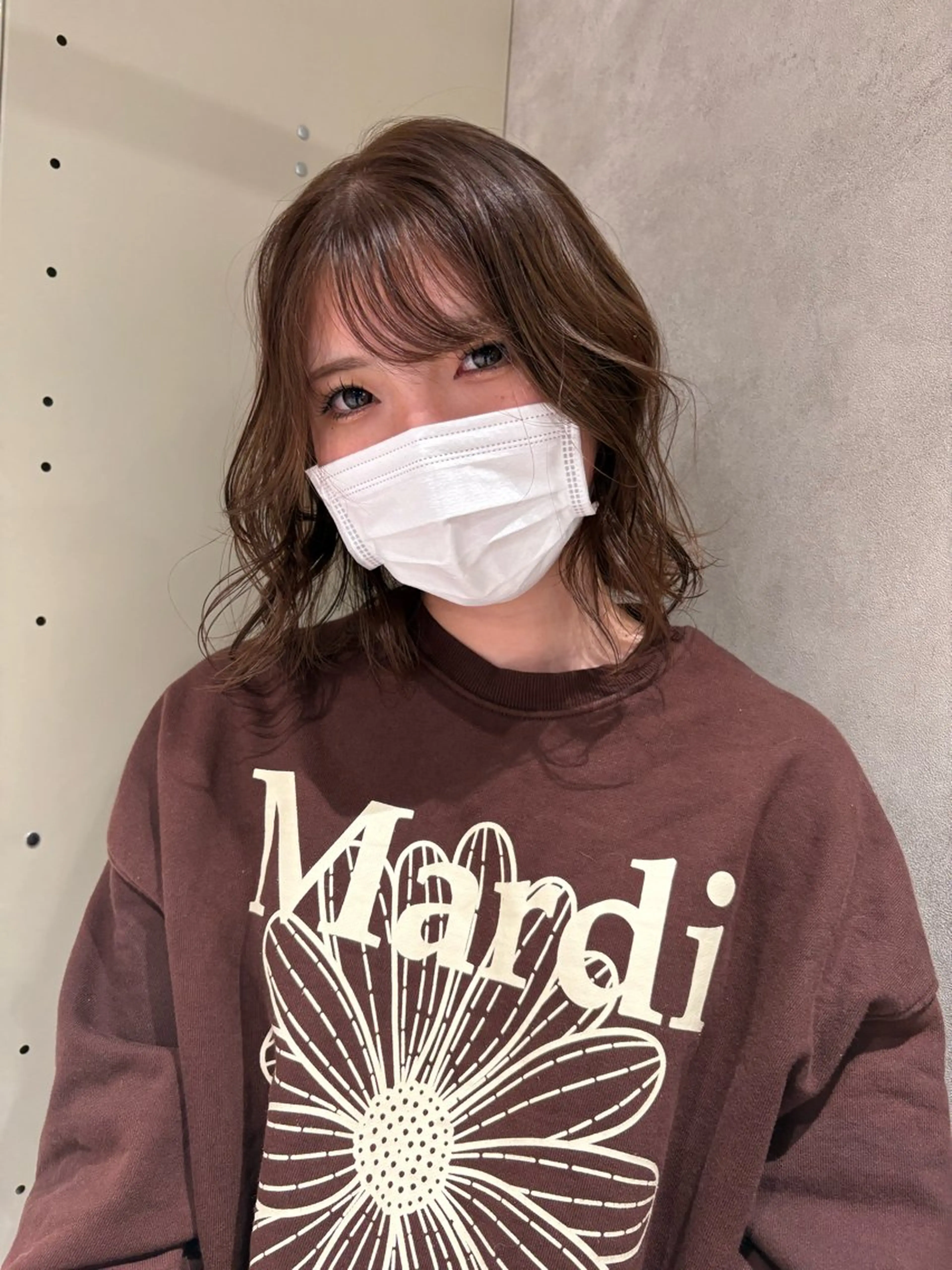 ミディアム 🪩サクヤ🪩暗髪 カラー/ワイドバングのヘアスタイル