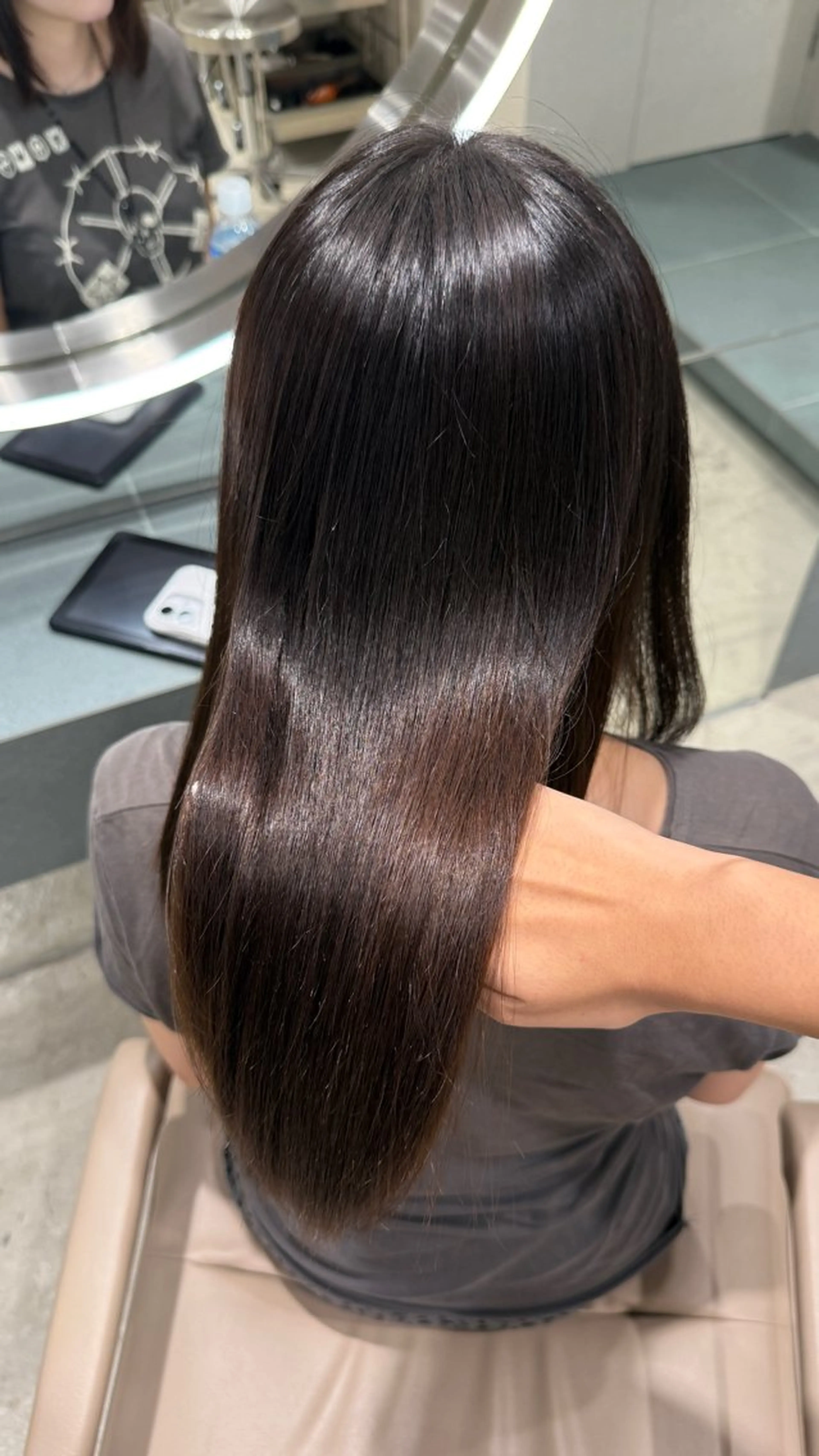 ロング せな立川レディース メンズカットモデルのヘアスタイル