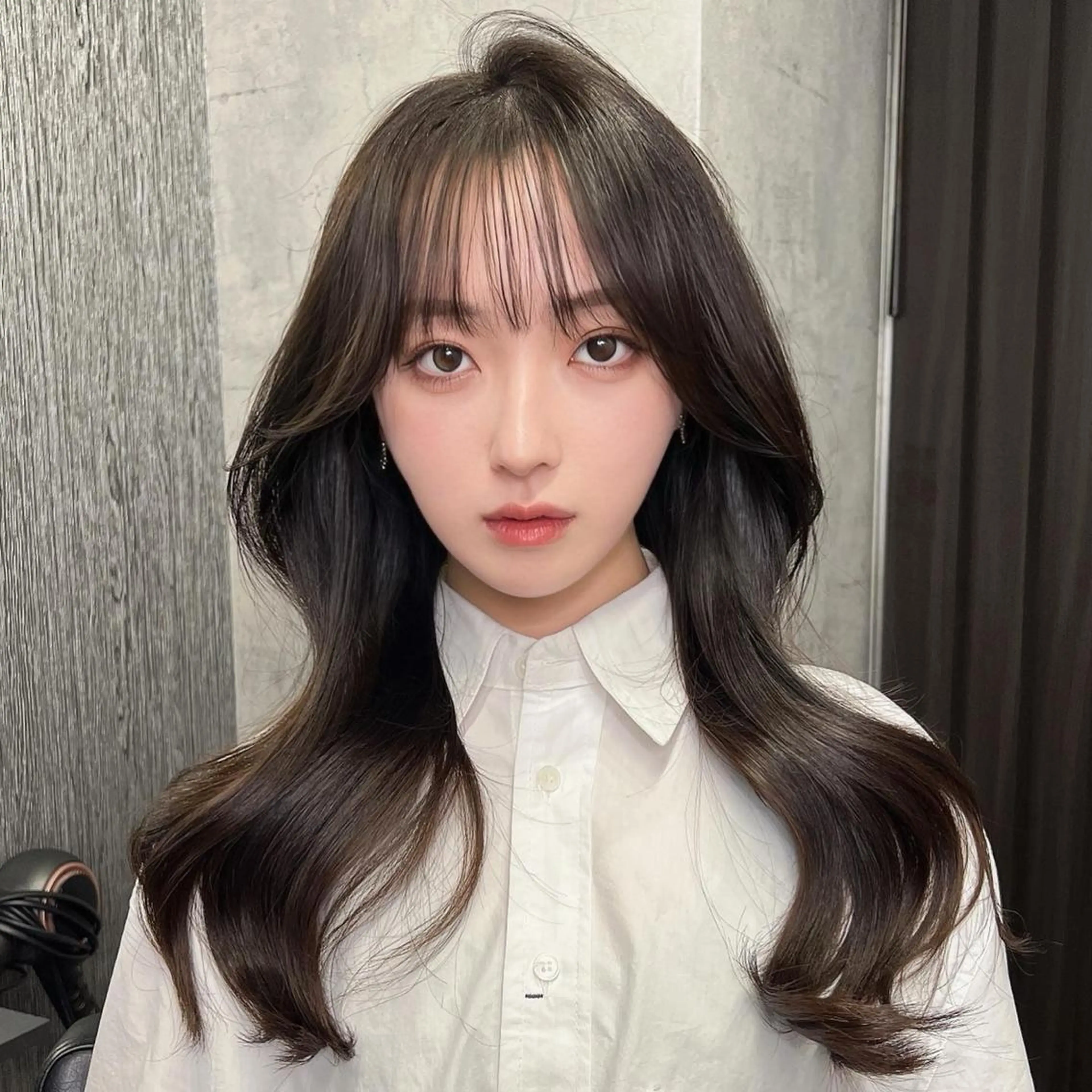 ロング レイヤー／顔周り 韓国ヘア森田和貴のヘアスタイル